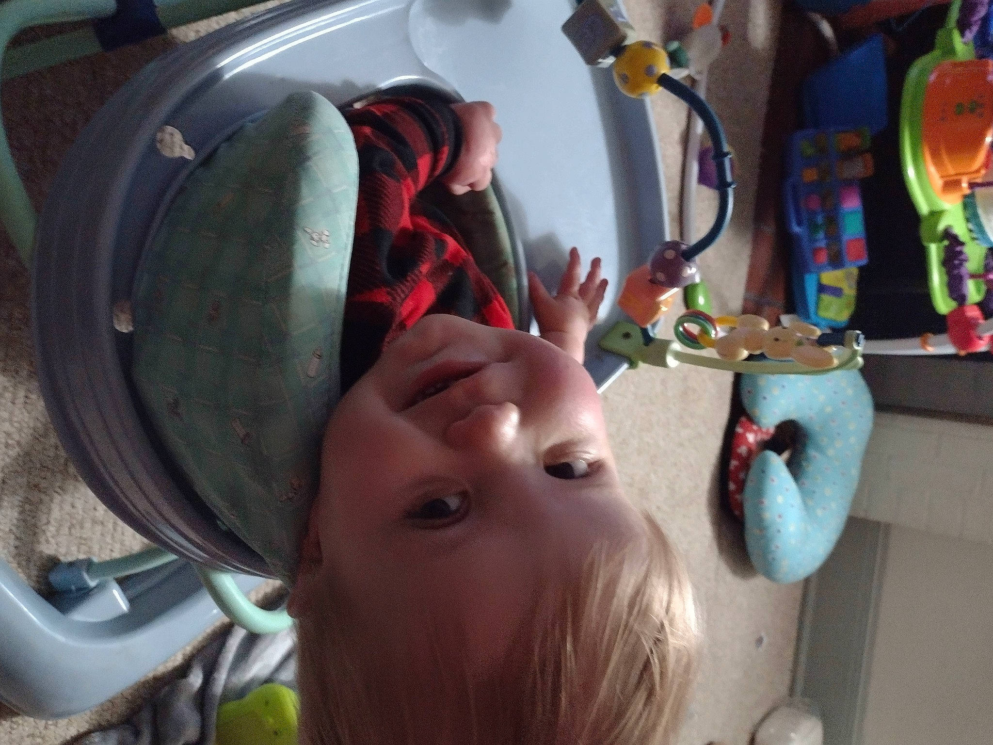 Thurman is registered to the contest to win money with this photo: audio_equipment, auto_part, automotive_design, automotive_exterior, automotive_lighting, automotive_tire, automotive_wheel_system, baby, car_seat, child, eyelash, eyewear, fashion_accessory, fun, headgear, motor_vehicle, person, selfie, toddler, toy