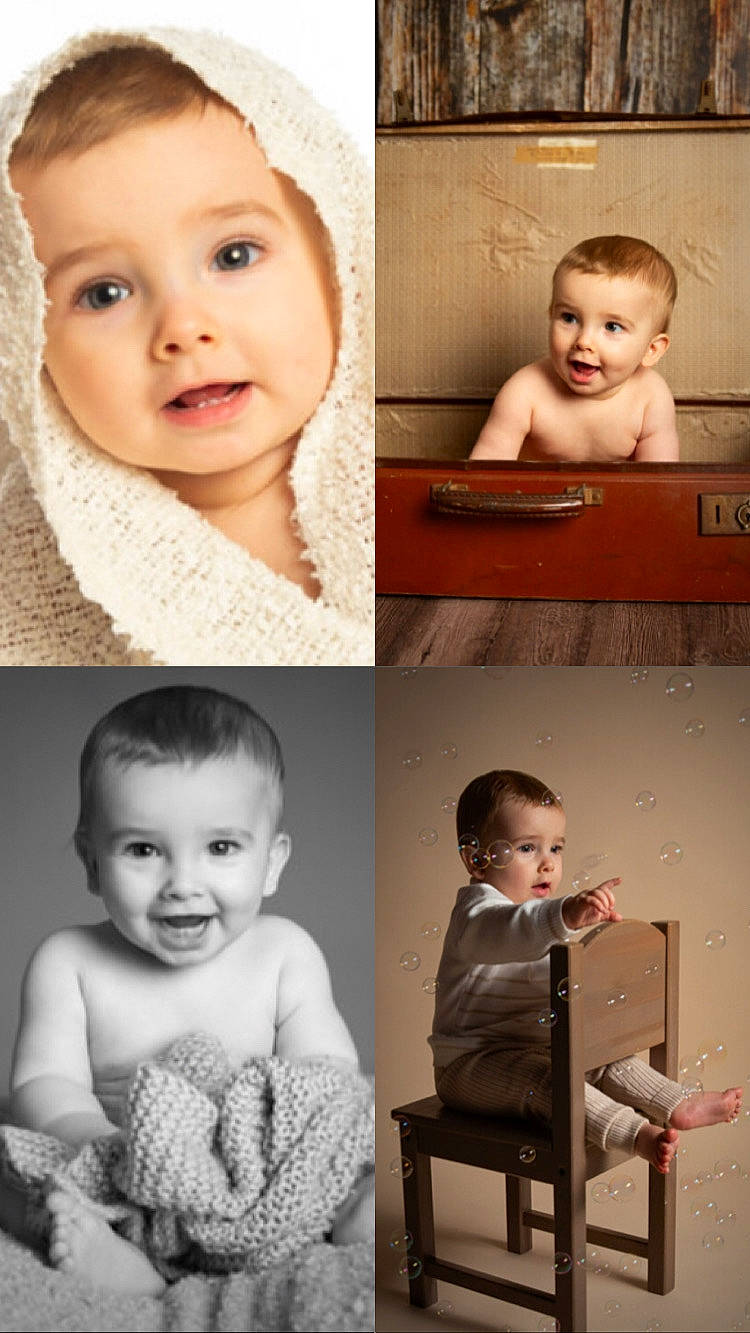 Jasper is registered to the contest to win money with this photo: art, baby, bodypart, bonnet, clothing, collage, face, finger, furniture, hand, hat, head, knitwear, newborn, person, photography, portrait, sitting, sweater, wood