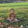 Dream a rejoint le concours — aidez-le/la à gagner de superbes lots ! toddler, child, grass, autumn, leaves, park, outdoor, fall, clothing, sitting, young_child, nature, casual, daylight, person, greenery, seasonal, cute, portrait, baby