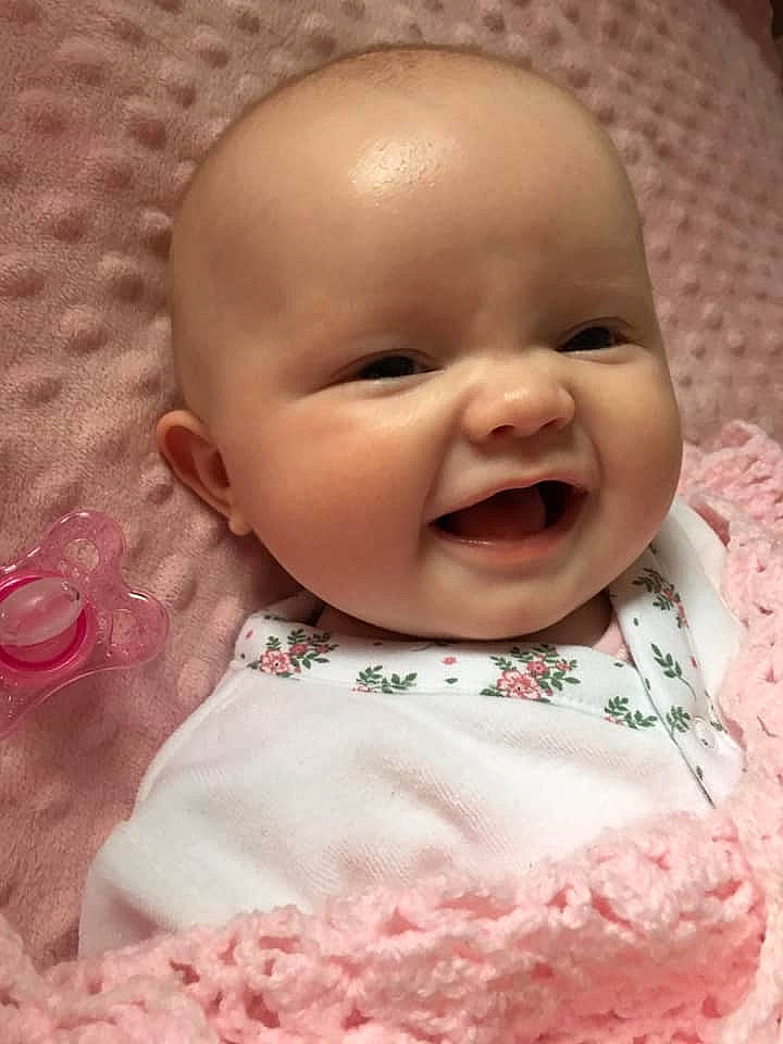 Effie joined the competition — help win amazing prizes! baby, baby_laughing, baby_making_funny_faces, cheek, child, chin, face, facial_expression, forehead, head, lip, mouth, nose, person, pink, skin, smile, toddler