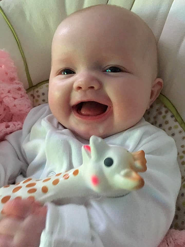 Effie is registered to the contest to win money with this photo: baby, baby_making_funny_faces, cheek, child, ear, eye, face, facial_expression, head, lip, mouth, nose, person, skin, smile, toddler