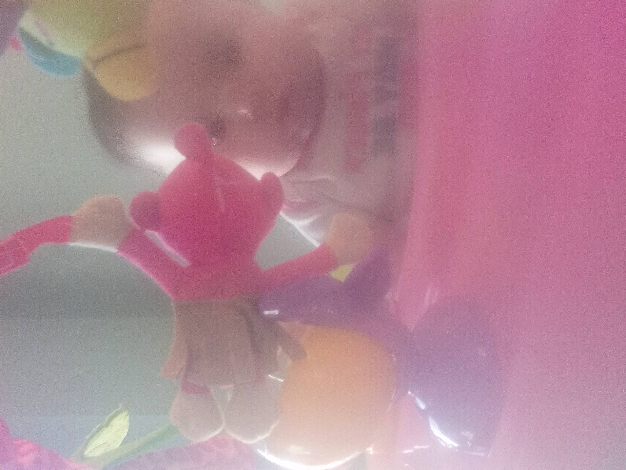 Brooklynn is registered to the contest to win money with this photo: circle, cut_flowers, fashion_accessory, flower, flowering_plant, lens_flare, macro_photography, magenta, party_supply, peach, person, petal, pink, plant, plant_stem, plastic, purple, still_life_photography, sweetness, toy