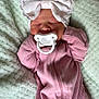 Harmoni is registered to the contest to win money with this photo: adorable, baby, blanket, bow, child, closeup, cozy, cute, headband, indoors, infant, newborn, pacifier, peaceful, pink_outfit, portrait, resting, sleeping, soft_texture, young_child
