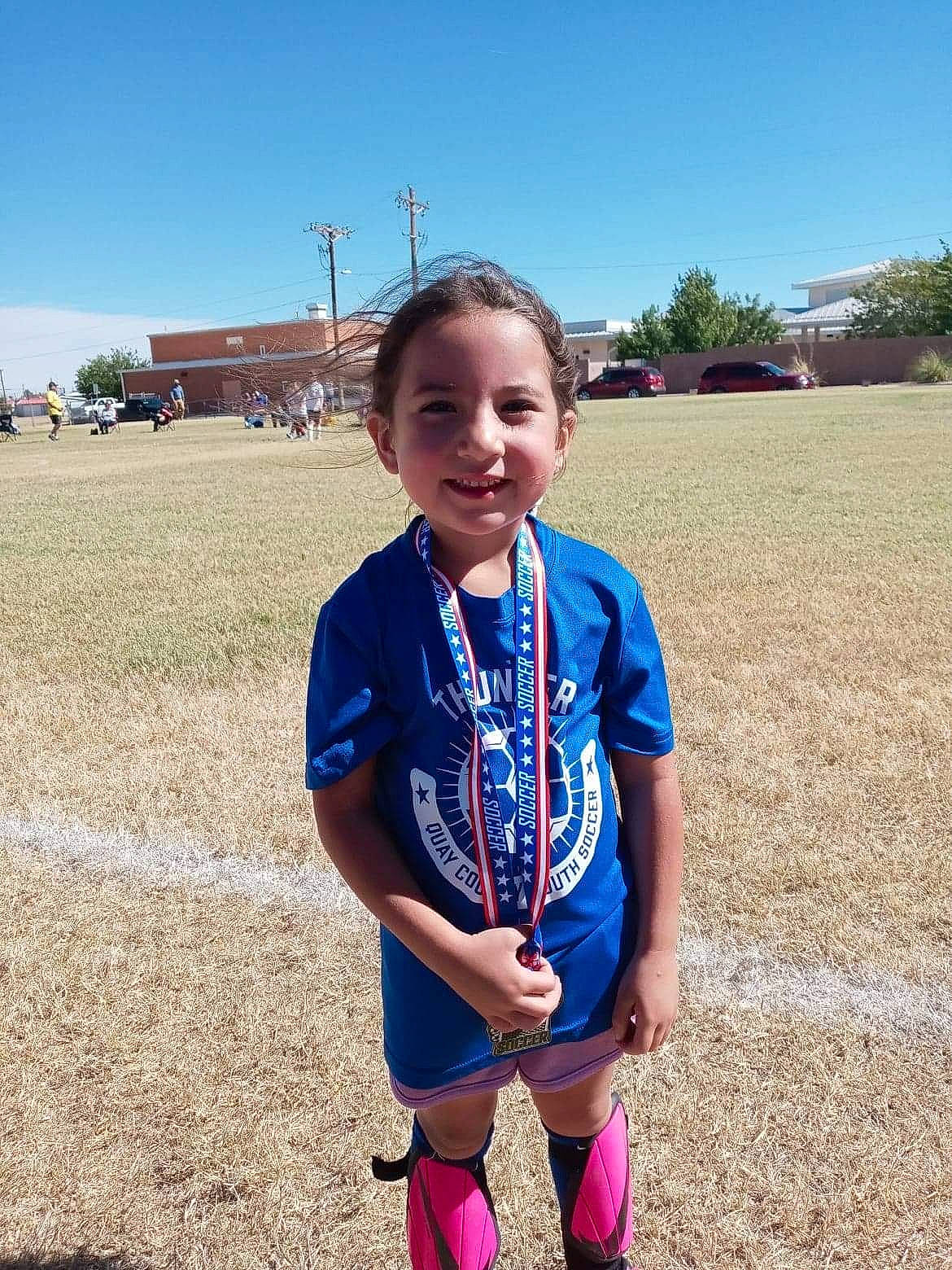 Hazely joined the competition — help win amazing prizes! electric_blue, fun, grass, grassland, happy, jewellery, joy, landscape, leisure, person, plain, recreation, sky, sleeve, smile, soil, sportswear, summer, t_shirt, toddler