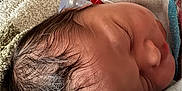 Kilynn joined the competition — help win amazing prizes! newborn, baby, sleeping, blanket, hospital, pacifier, face, hair, infant, skin, closeup, cozy, soft, resting, child, portrait, indoors, towel, peaceful, newborn_baby