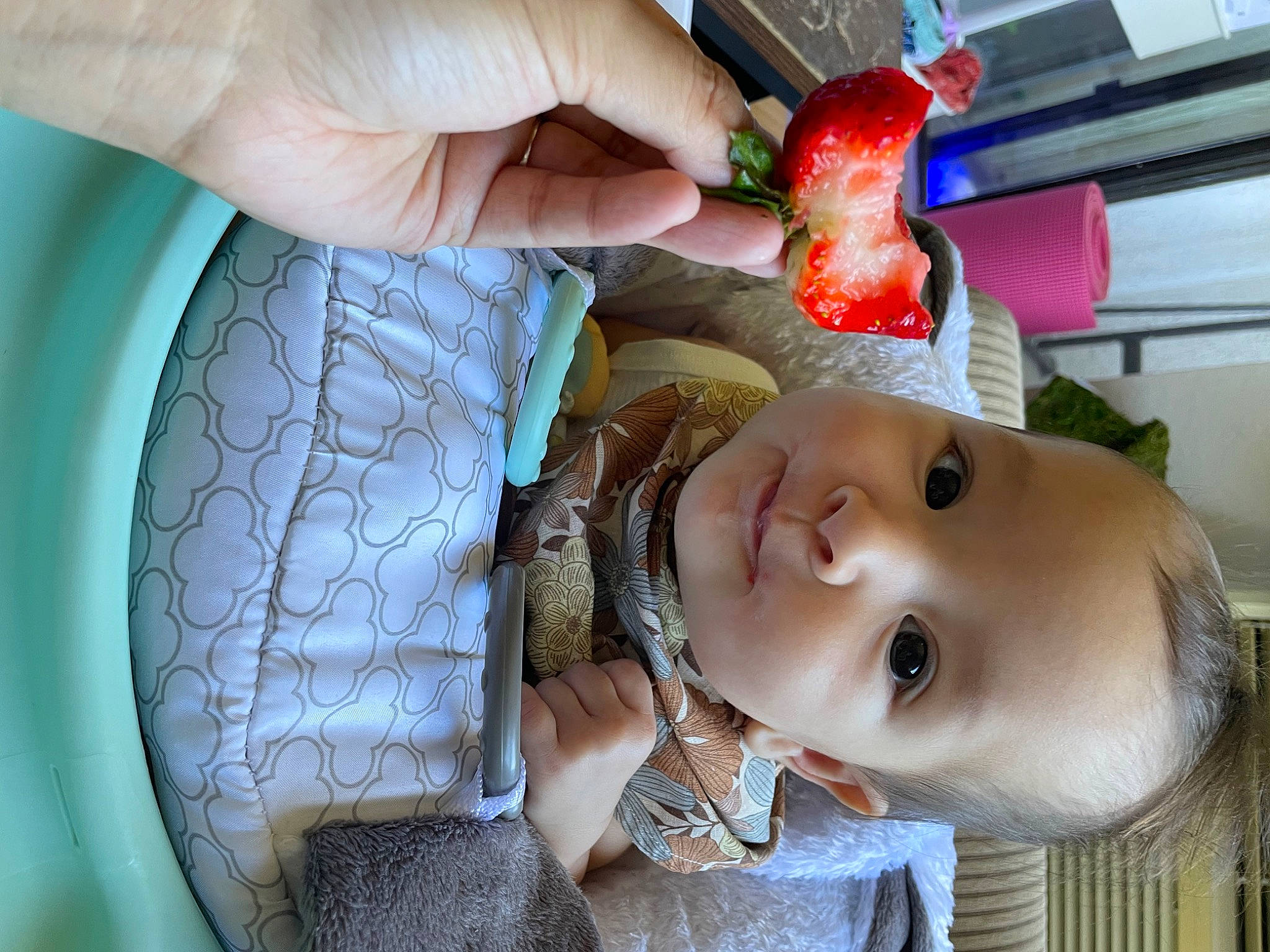 Sarah joined the competition — help win amazing prizes! baby, bag, child, circle, citrullus, fashion_accessory, food, fruit, grass, hat, nail, natural_foods, pattern, person, plant, produce, seafood, thumb, toddler, toy