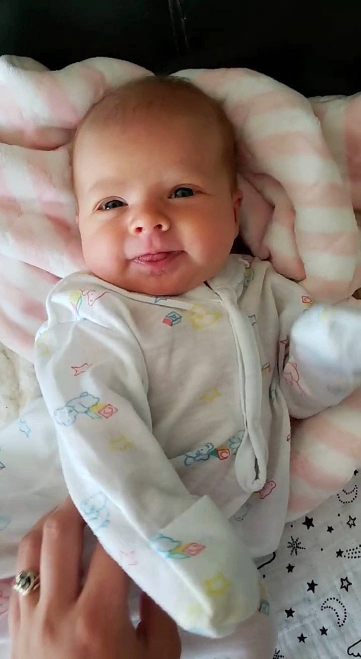 Mercedes is registered to the contest to win money with this photo: baby, cheek, child, eye, lip, person, skin, toddler