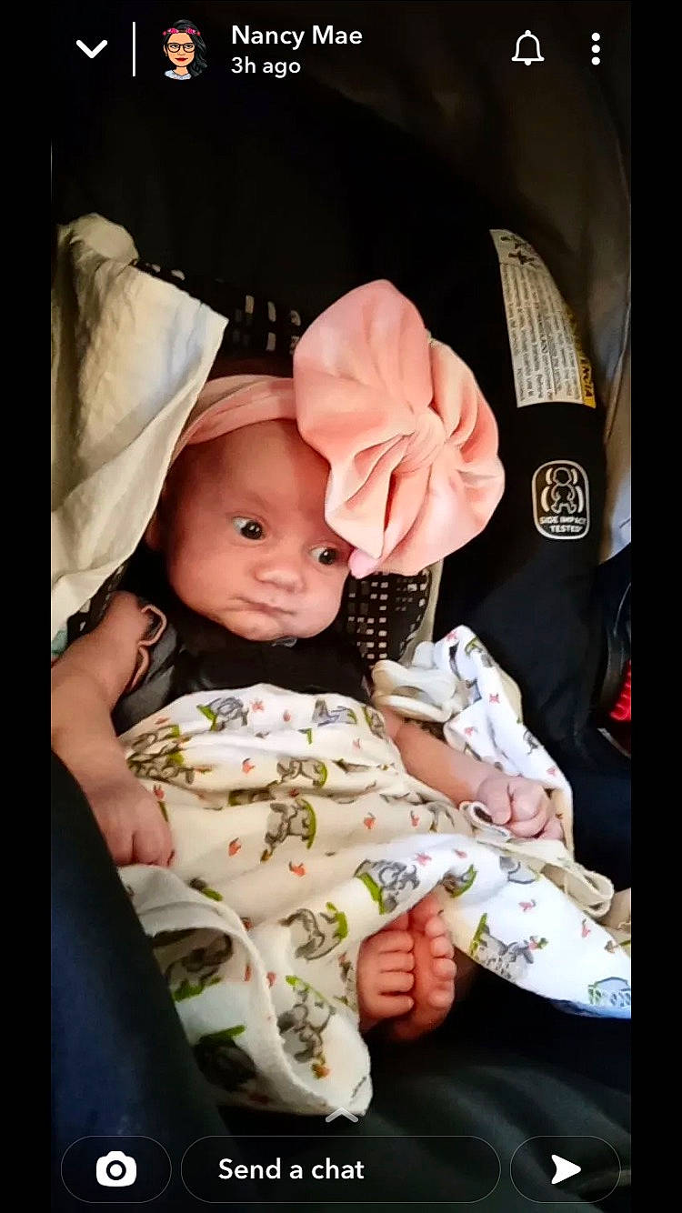 Reagan joined the competition — help win amazing prizes! baby, baby_carriage, baby_in_car_seat, baby_products, baby_safety, baby_toddler_clothing, car_seat, cheek, child, chin, comfort, hat, headwear, joy, linens, pattern, person, sitting, skin, sleeve