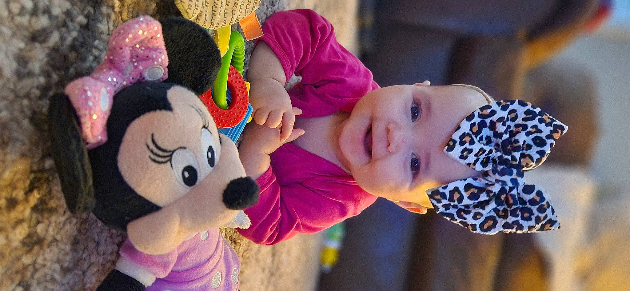 Kayleigh joined the competition — help win amazing prizes! baby, beauty, child, event, facial_expression, fun, fur, happy, hat, headwear, leisure, magenta, person, pink, plush, purple, recreation, smile, stuffed_toy, toddler