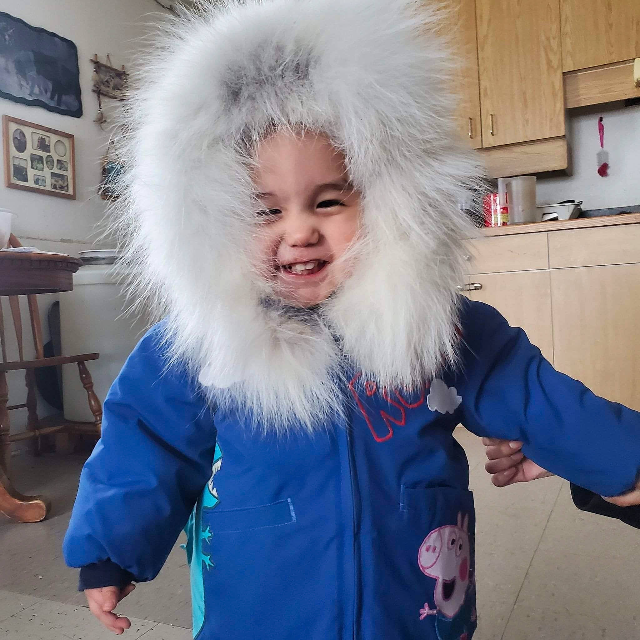 Jamal joined the competition — help win amazing prizes! beard, cabinetry, child, costume, electric_blue, event, fashion_accessory, fun, fur, fur_clothing, happy, hat, human_body, jacket, kitchen_appliance, outerwear, person, picture_frame, room, sleeve