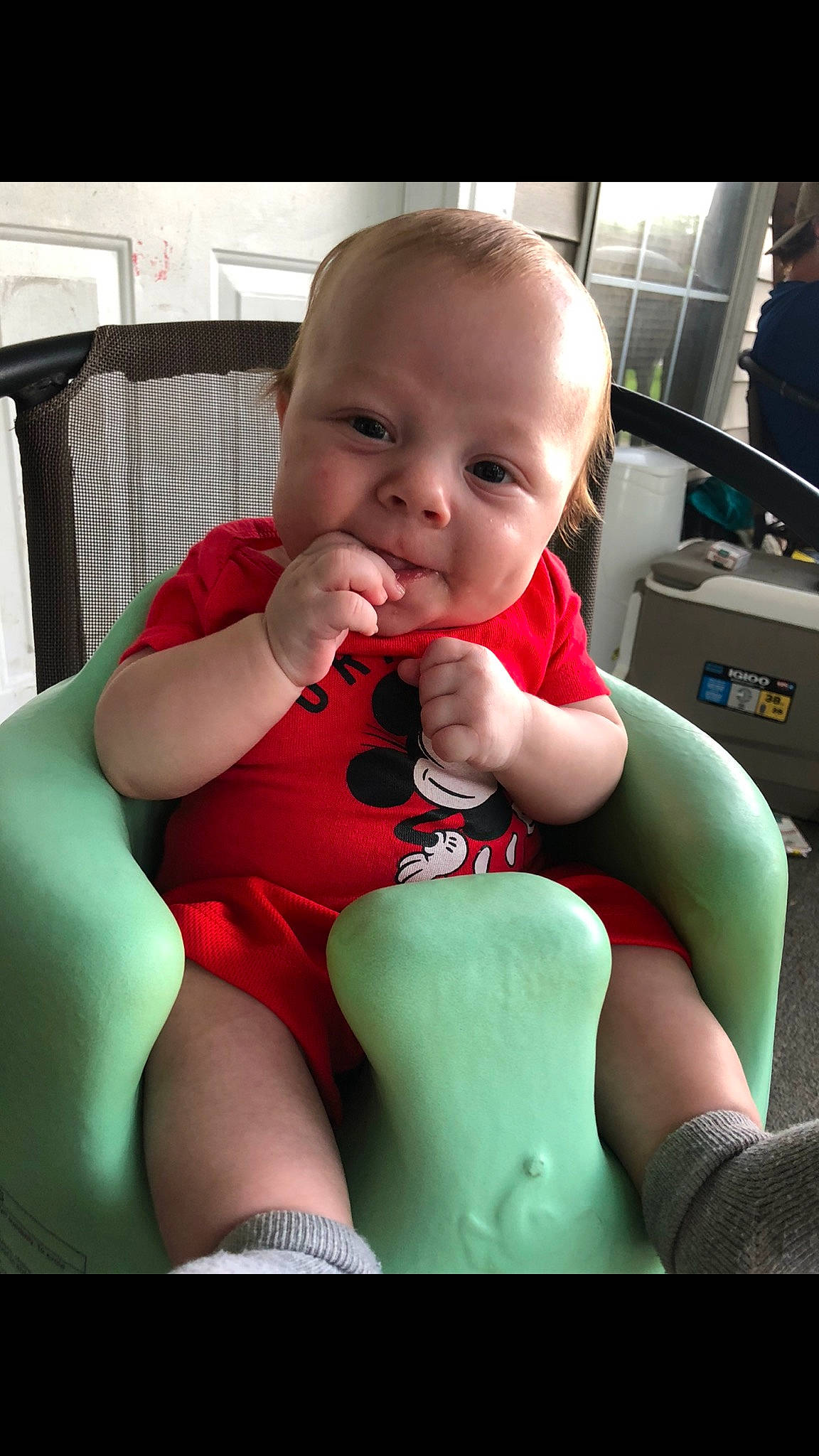 Kaison is registered to the contest to win money with this photo: arm, baby_toddler_clothing, cheek, chest, cool, finger, happy, iris, joint, knee, lip, mouth, muscle, person, skin, smile, standing, thigh, thumb, toddler