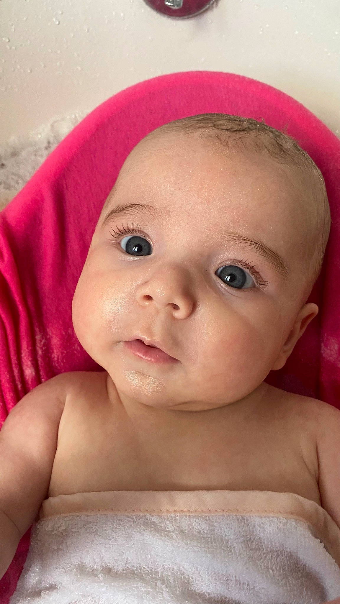 Berkley is registered to the contest to win money with this photo: baby, baby_toddler_clothing, cheek, chest, child, chin, eyebrow, eyelash, facial_expression, forehead, happy, headgear, iris, lip, mouth, neck, nose, person, skin, toddler
