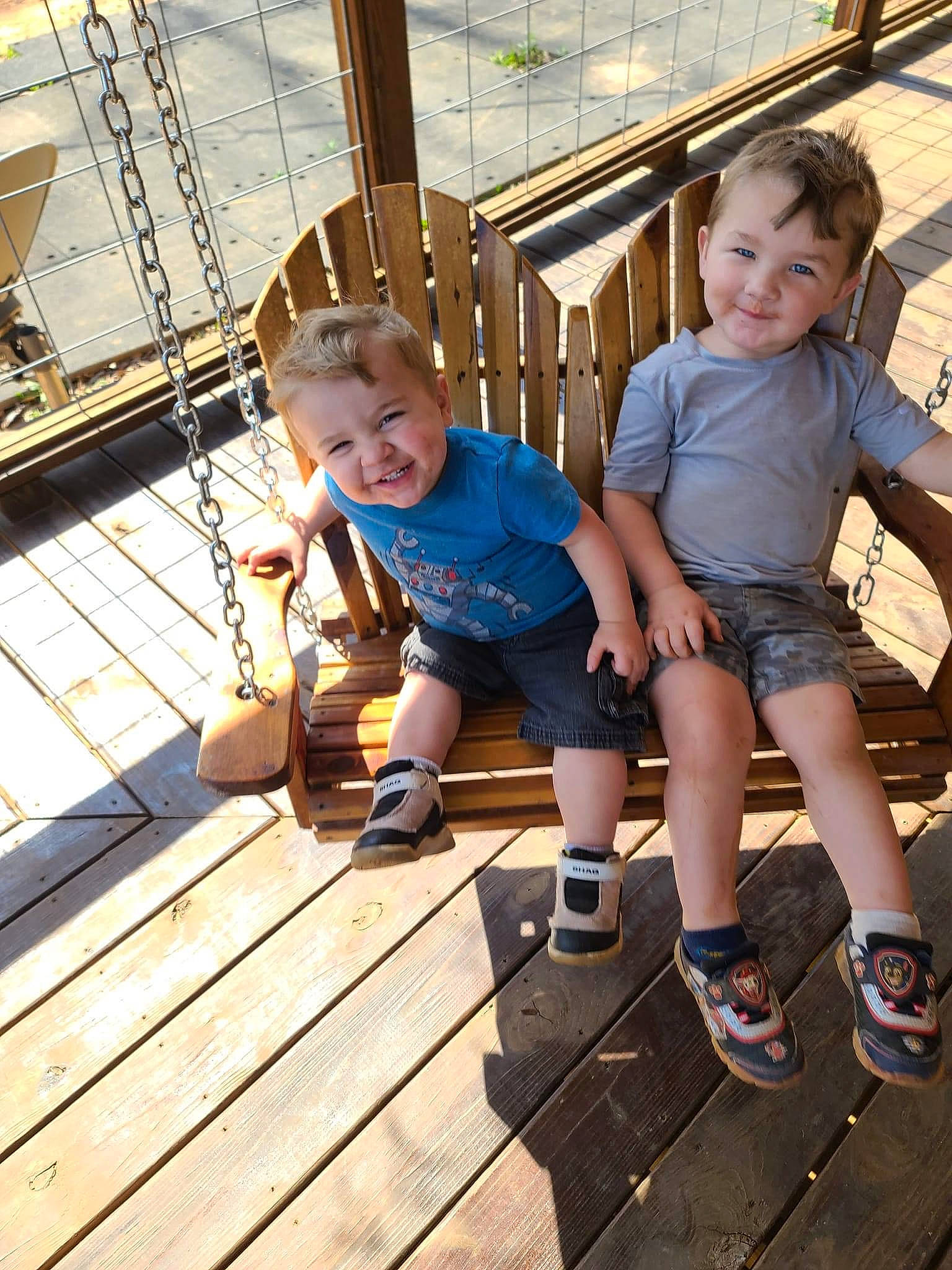 Jorden joined the competition — help win amazing prizes! child, deck, fun, grass, happy, joy, leg, leisure, person, play, recreation, sandal, shoe, shorts, sitting, smile, sneakers, summer, t_shirt, toddler