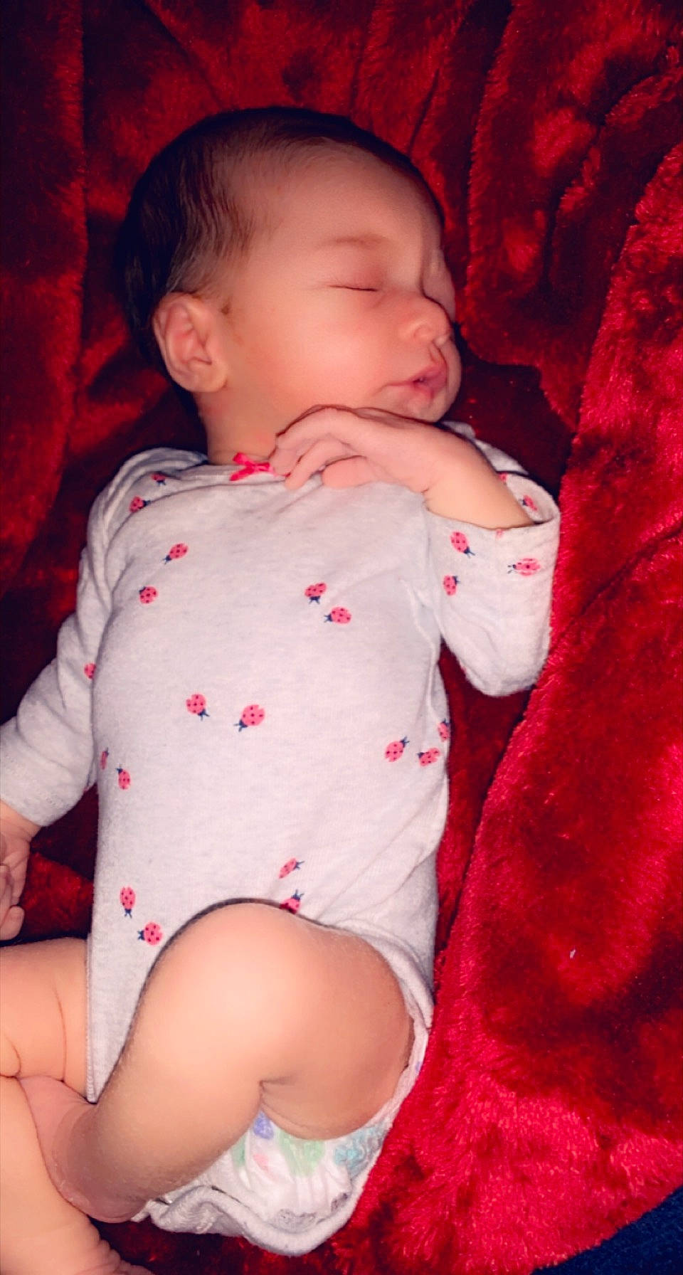 Felicity joined the competition — help win amazing prizes! baby, baby_toddler_clothing, cheek, comfort, eye, finger, head, human, human_body, knee, lip, mouth, neck, nose, orange, person, pink, skin, sleeve, thigh