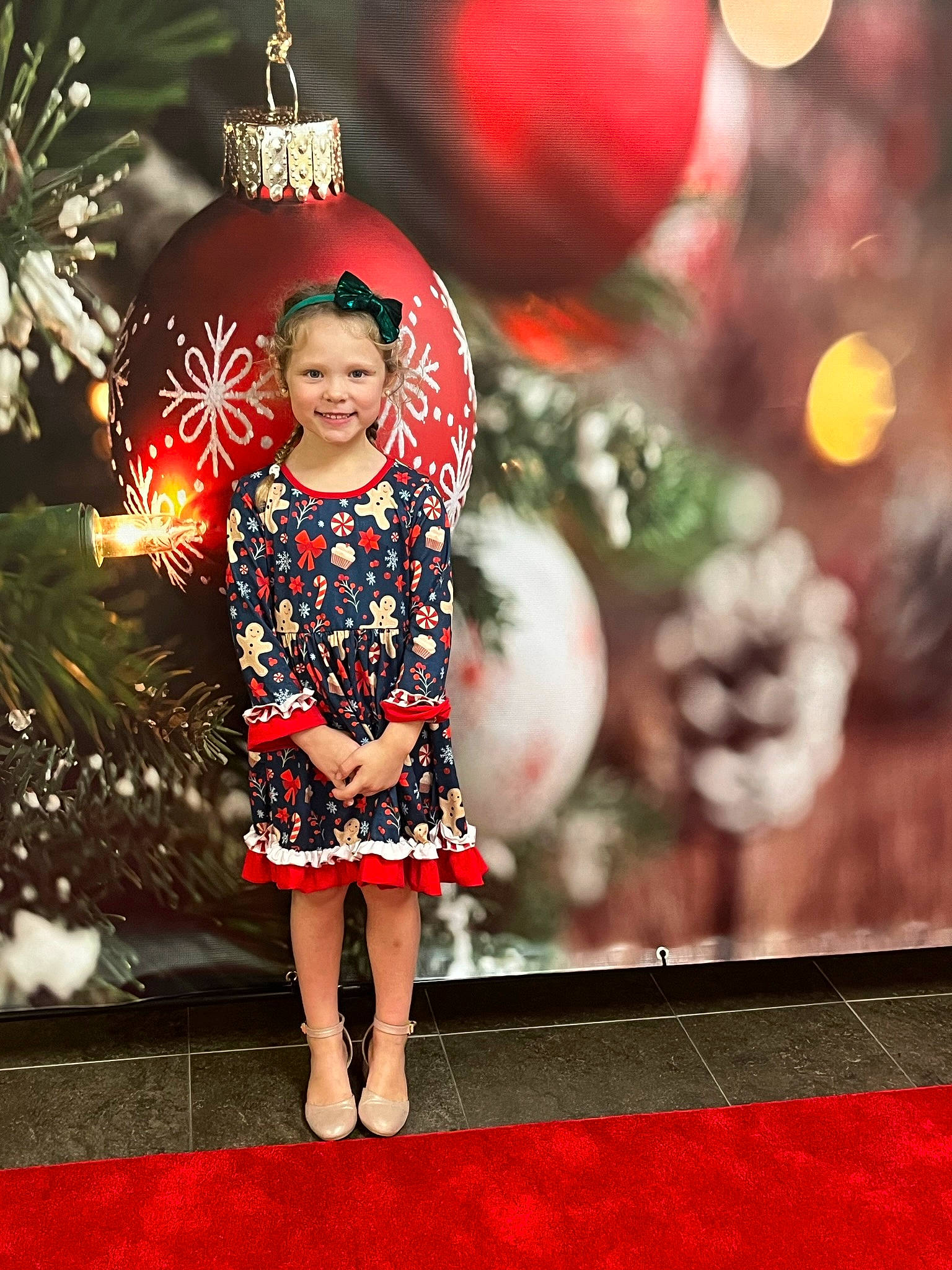 Blakelee joined the competition — help win amazing prizes! child, christmas_decoration, christmas_ornament, day_dress, dress, event, fashion_design, flash_photography, flooring, fun, happy, holiday, joy, ornament, party_supply, people_in_nature, person, pink, recreation, red
