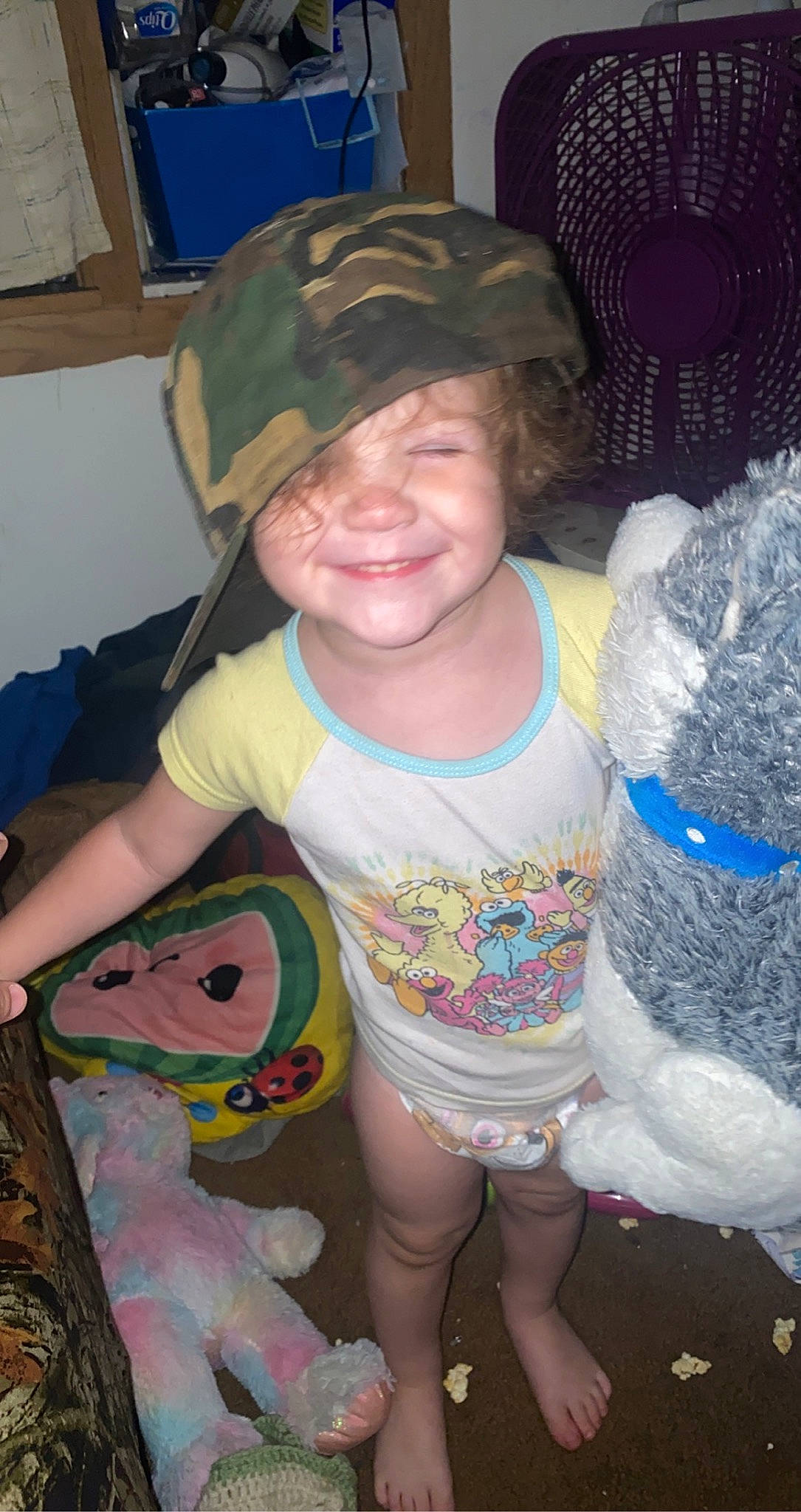 Lexi is registered to the contest to win money with this photo: baby_toddler_clothing, baseball_cap, cap, child, cool, eye, fun, hairstyle, happy, head, headgear, joy, mammal, organ, person, pink, skin, smile, t_shirt, textile