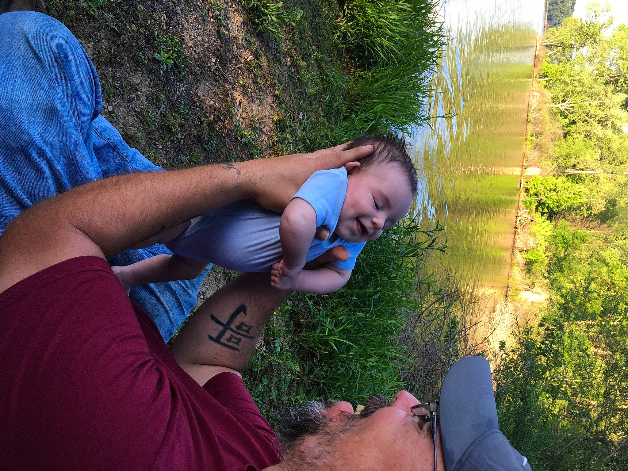 Aiden is registered to the contest to win money with this photo: adventure, botany, forest, fun, glasses, grass, hand, leaf, person, photography, plant, recreation, summer, tree, vacation