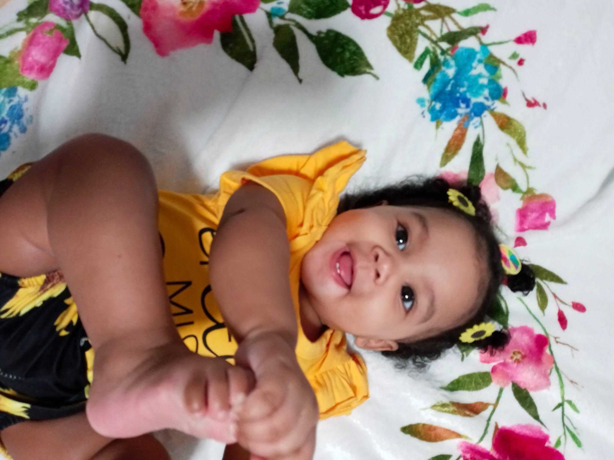 Sahara joined the competition — help win amazing prizes! baby, baby_toddler_clothing, beauty, cheek, child, eye, fun, happy, headgear, human_leg, leaf, person, petal, pink, plant, product, skin, smile, textile, thigh