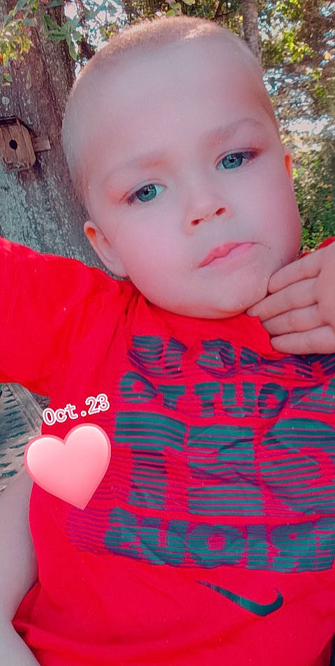 Kyson joined the competition — help win amazing prizes! baby_toddler_clothing, beauty, cool, eye, facial_expression, grass, happy, lip, neck, nose, outerwear, person, pink, plant, red, skin, sleeve, t_shirt, textile, toddler