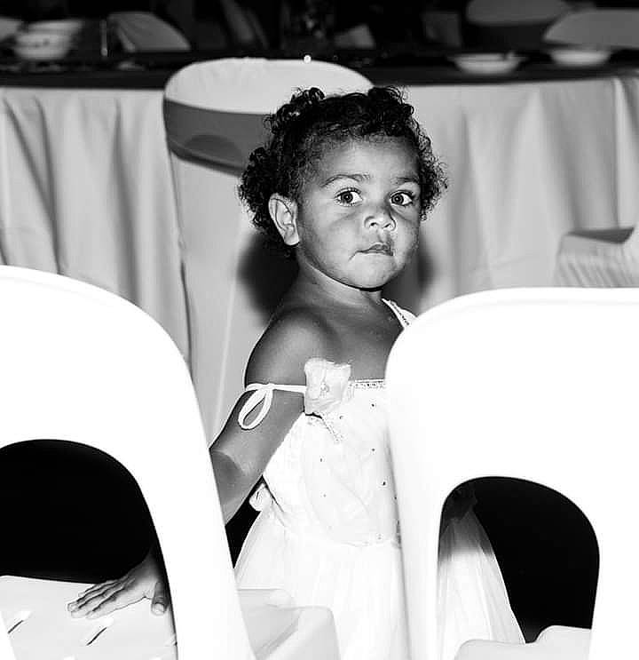 Jaylene is registered to the contest to win money with this photo: black, black_and_white, ceremony, child, dress, formal_wear, fun, monochrome, monochrome_photography, person, photograph, photography, shoulder, smile, style, wedding, white