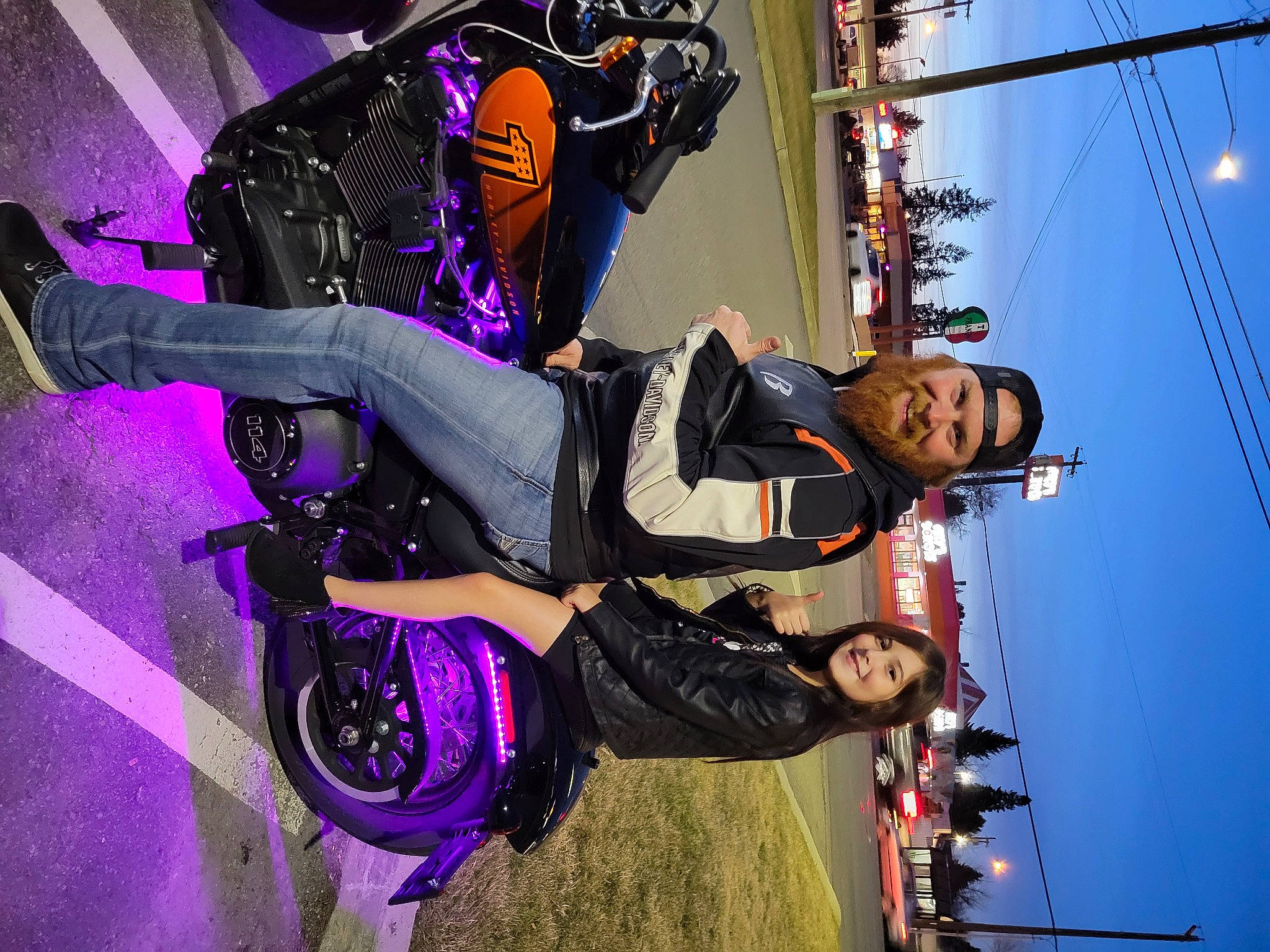 Jessalynn is registered to the contest to win money with this photo: bicycle_wheel, boot, clothing, electricity, entertainment, event, extreme_sport, fun, headwear, helmet, joy, leisure, magenta, person, purple, recreation, rolling, sky, smile, stunt_performer