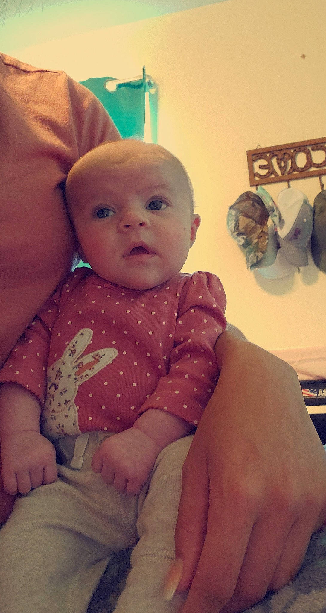 Chevelle joined the competition — help win amazing prizes! arm, baby, birth, cheek, child, eye, face, finger, hand, head, person, sitting, skin, smile, thumb, toddler