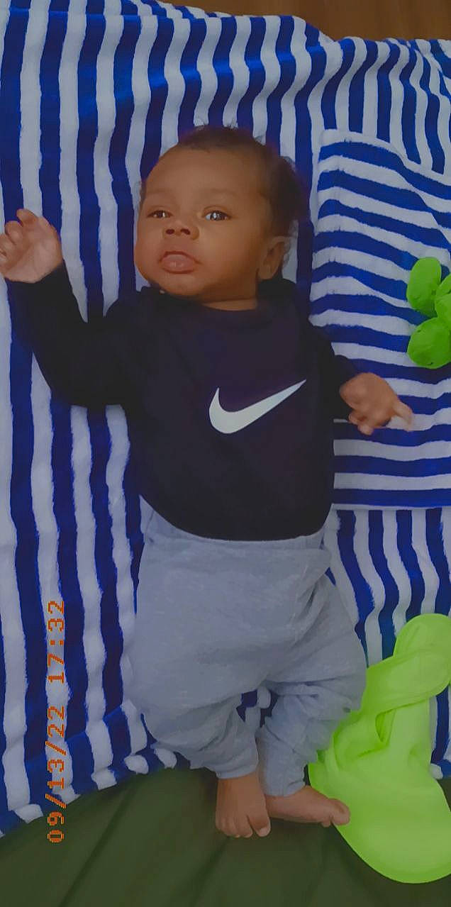 Benjamin Jr. joined the competition — help win amazing prizes! arm, azure, baby_toddler_clothing, blue, child, electric_blue, fun, gesture, green, joint, person, product, purple, shorts, sleeve, t_shirt, textile, thumb, toddler, world