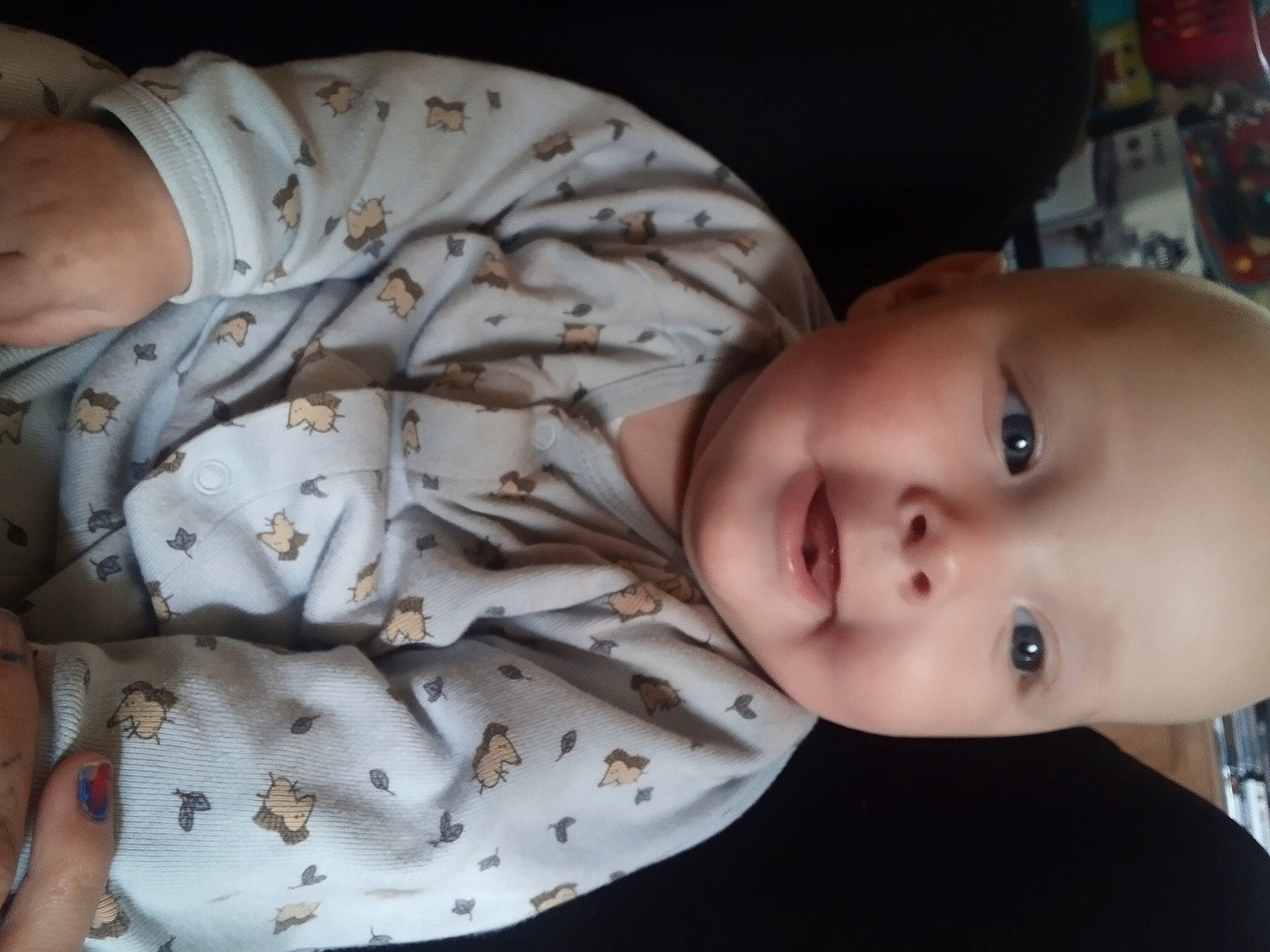 Henry joined the competition — help win amazing prizes! baby, baby_products, baby_toddler_clothing, cheek, child, comfort, happy, human_body, iris, lip, mammal, nose, pattern, person, portrait_photography, skin, sleeve, smile, toddler, vertebrate