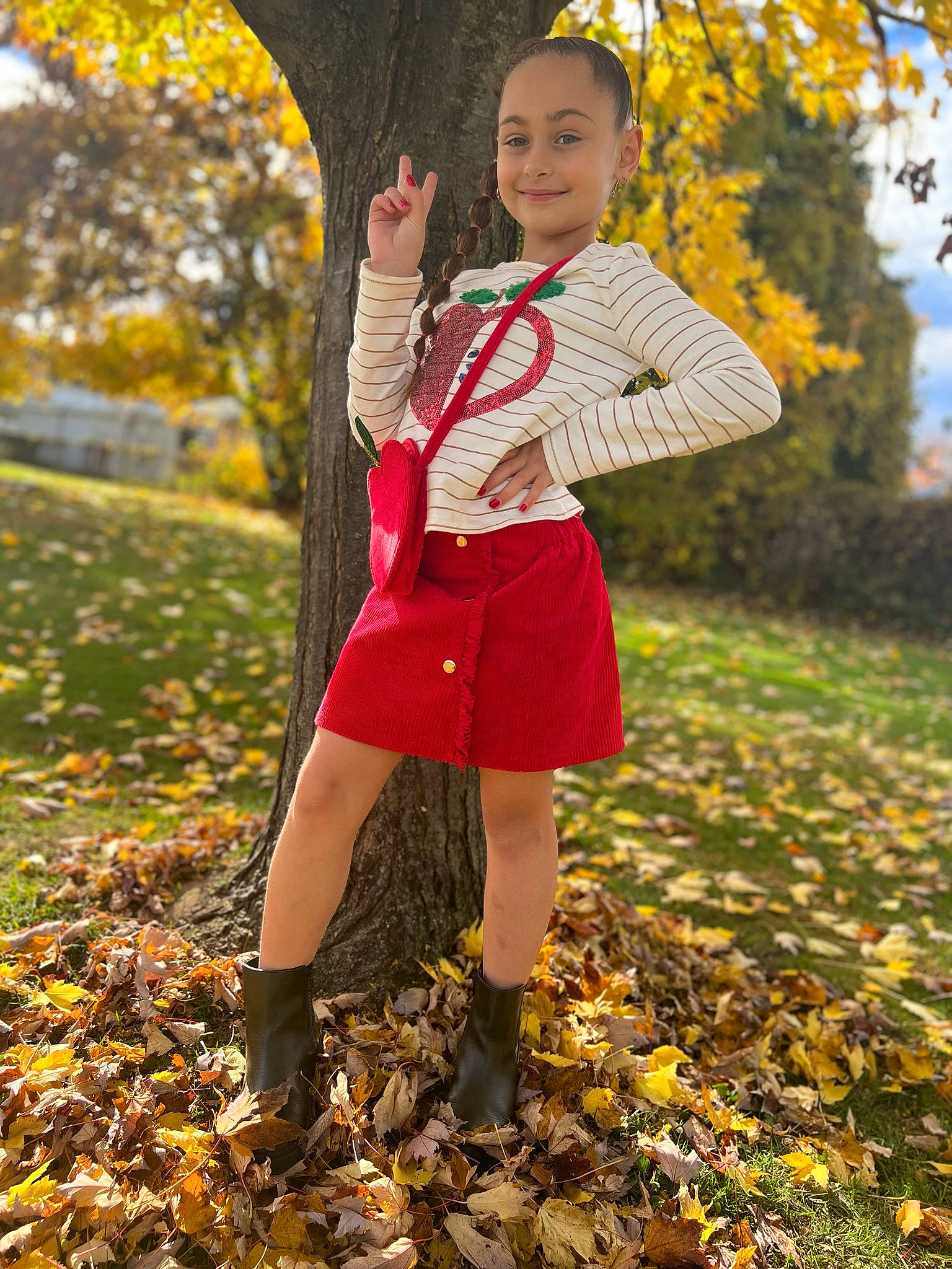 Layla joined the competition — help win amazing prizes! beauty, branch, deciduous, fawn, forest, grass, hair, happy, human_leg, joy, leaf, people_in_nature, person, plant, shoe, smile, sunlight, tints_and_shades, tree, waist