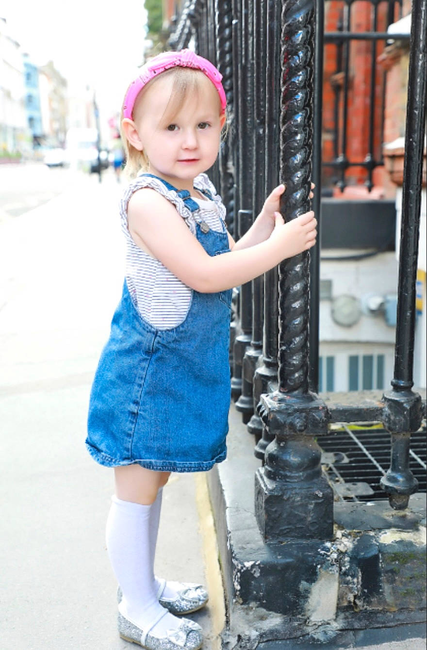 Lexie joined the competition — help win amazing prizes! beauty, child, electric_blue, fashion, fashion_design, fun, happy, human_leg, leisure, machine, person, pink, recreation, sleeve, smile, standing, street_fashion, summer, thigh, toddler