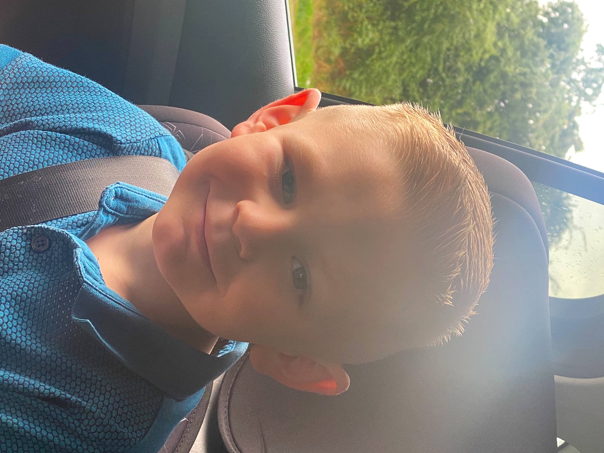 Kyle Hammond joined the competition — help win amazing prizes! baby_toddler_clothing, child, chin, cool, electric_blue, eyebrow, eyewear, fun, grass, happy, hat, joy, leisure, lip, mouth, neck, nose, person, smile, toddler