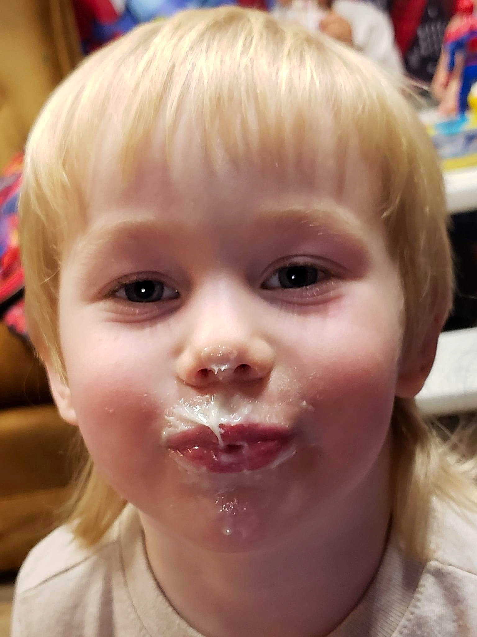 Jace is registered to the contest to win money with this photo: baby, baby_toddler_clothing, bangs, blond, blue, brown_hair, cheek, child, ear, eyelash, fun, happy, jaw, joy, lip, nose, person, skin, smile, toddler