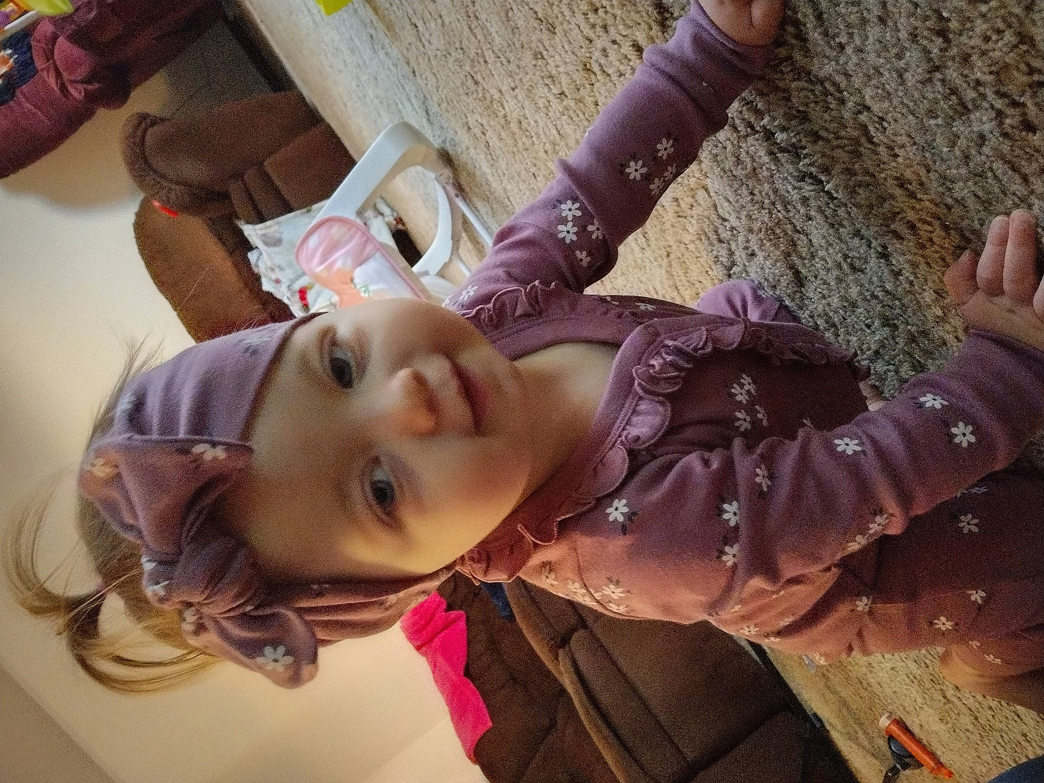 Raylee joined the competition — help win amazing prizes! bangs, black_hair, brown_hair, cool, eye, eyelash, eyewear, fashion_design, fun, gesture, happy, lip, long_hair, mouth, neck, person, purple, skin, tree, wood