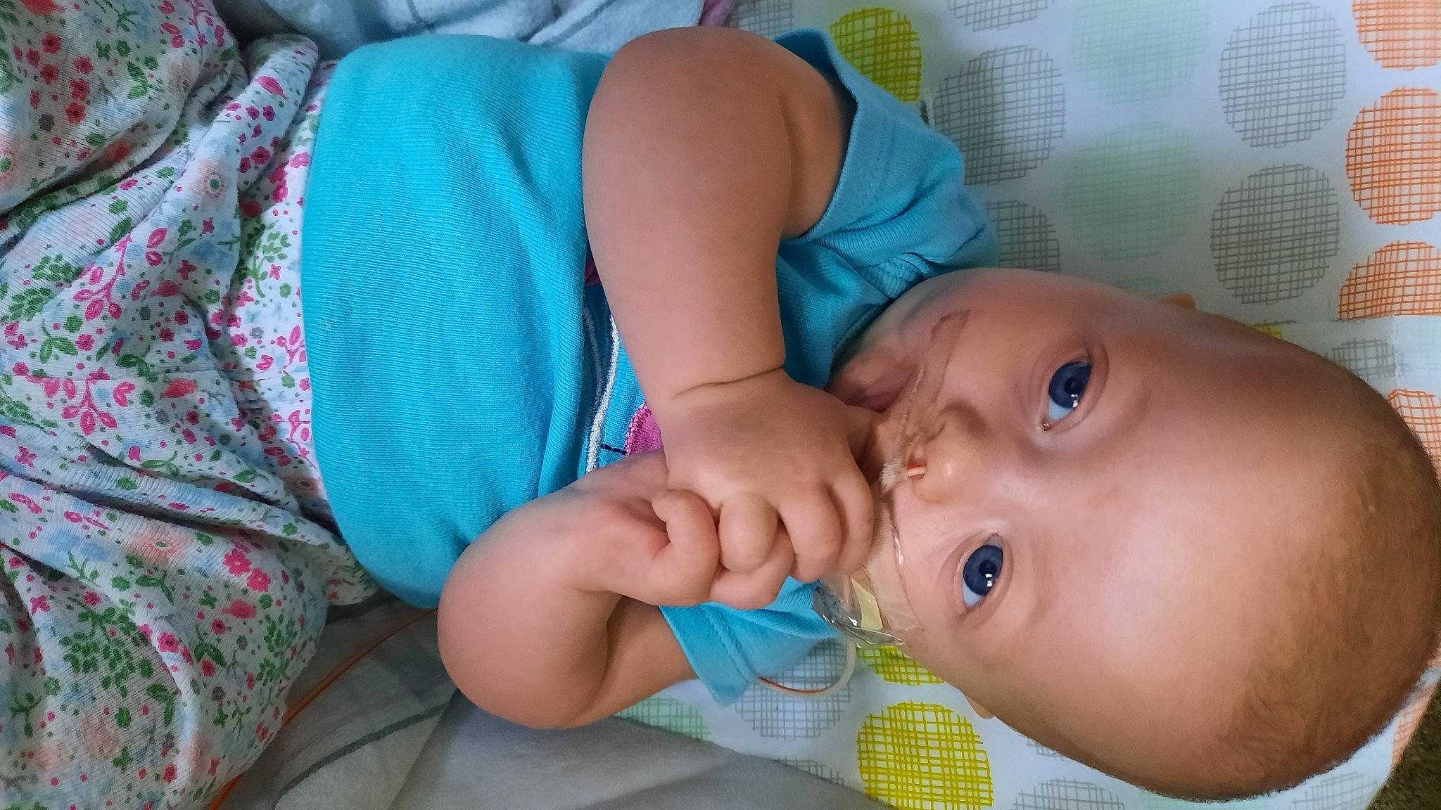 Raylee joined the competition — help win amazing prizes! baby, baby_products, baby_toddler_clothing, cheek, child, comfort, eyelash, finger, gesture, happy, iris, lip, mouth, nail, nose, pattern, person, skin, textile, thumb