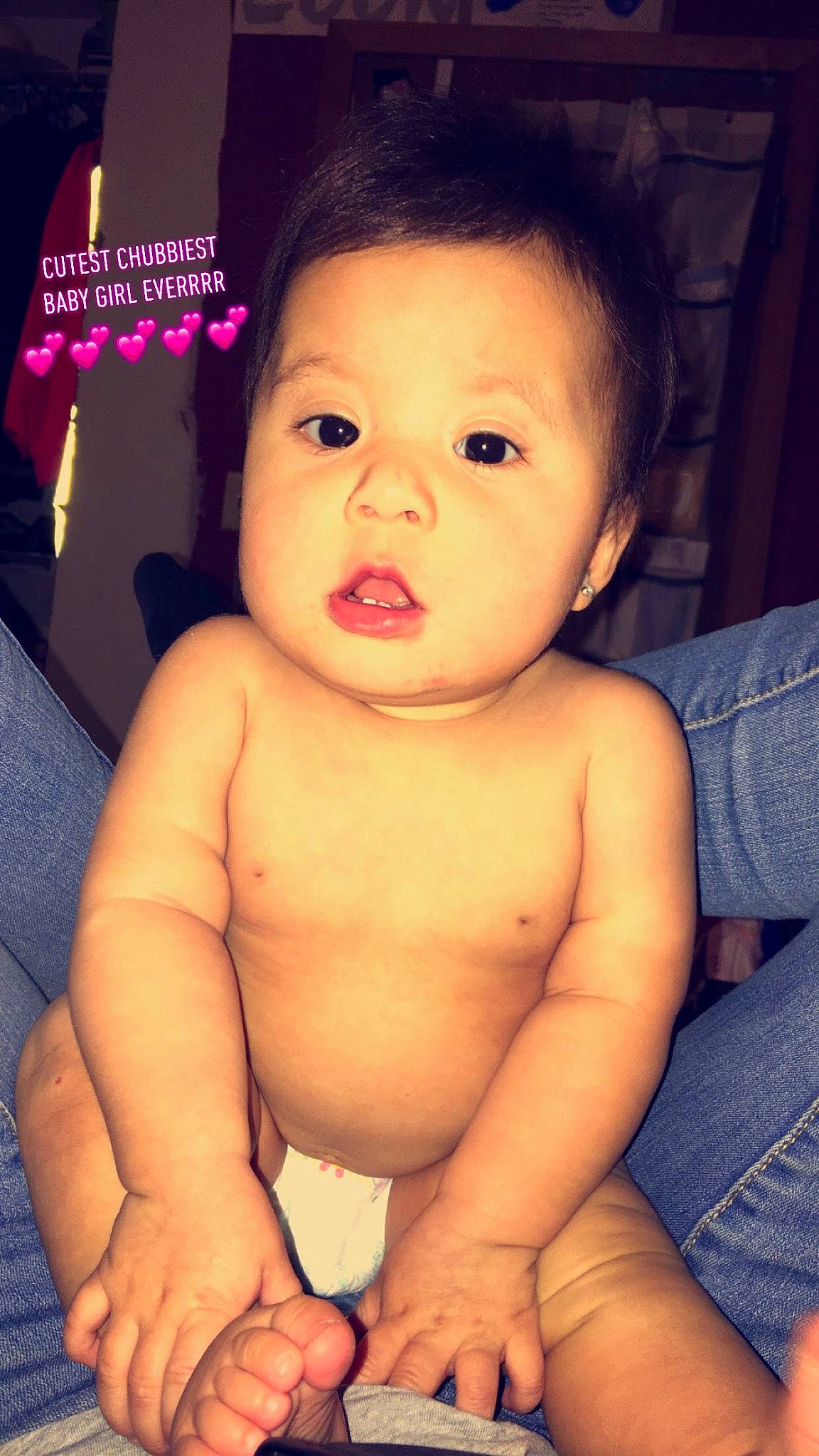 Shealyn joined the competition — help win amazing prizes! arm, black_hair, boy, cheek, child, chin, eye, face, finger, forehead, hand, head, infant, mouth, nose, person, sitting, skin, smile, toddler