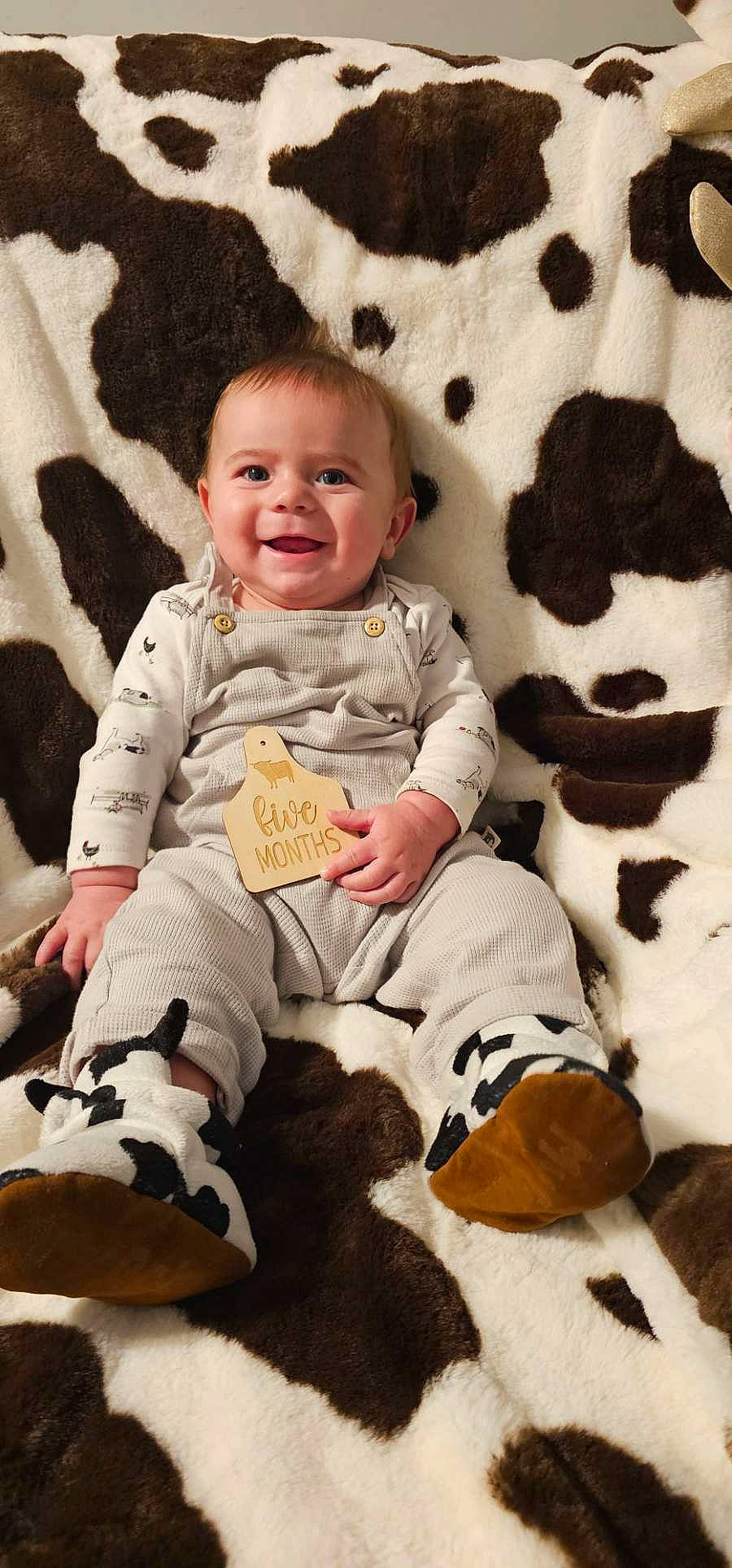 Jayden is registered to the contest to win money with this photo: baby, baby_toddler_clothing, cheek, child, comfort, face, facial_expression, human, joy, leg, mammal, outerwear, person, photograph, skin, sleeve, smile, standing, textile, toddler