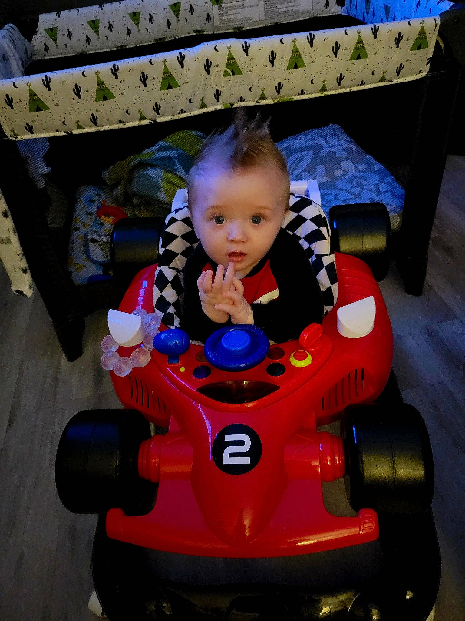 Nicolas joined the competition — help win amazing prizes! automotive_design, baby, baby_products, carmine, child, fun, happy, leisure, motor_vehicle, person, product, recreation, riding_toy, sitting, surprise, tire, toddler, toy, toy_vehicle, travel