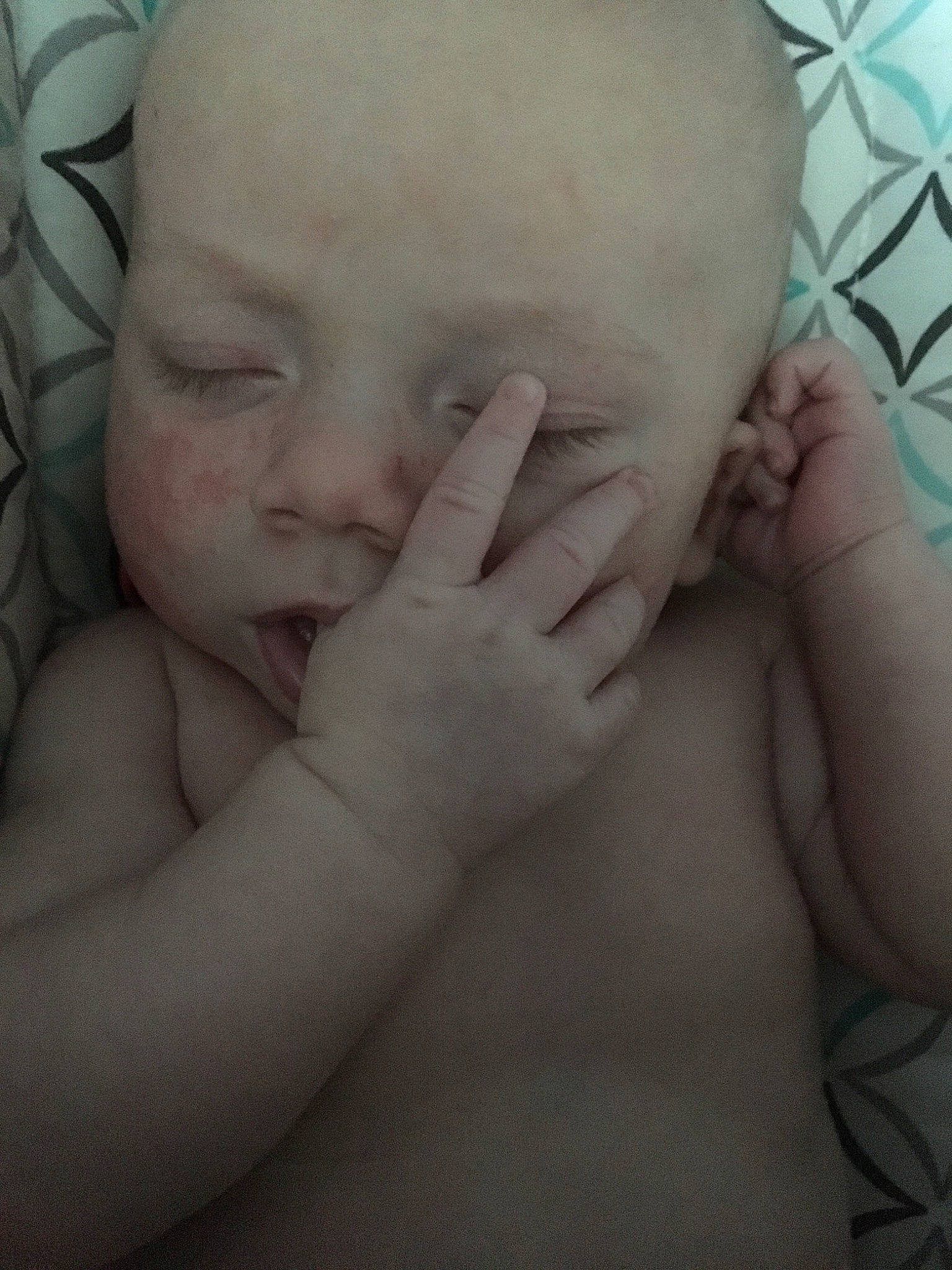 Aleczander is registered to the contest to win money with this photo: baby, cheek, child, chin, close_up, eye, eyebrow, face, facial_expression, finger, forehead, hand, head, lip, mouth, muscle, nose, person, skin, sleep