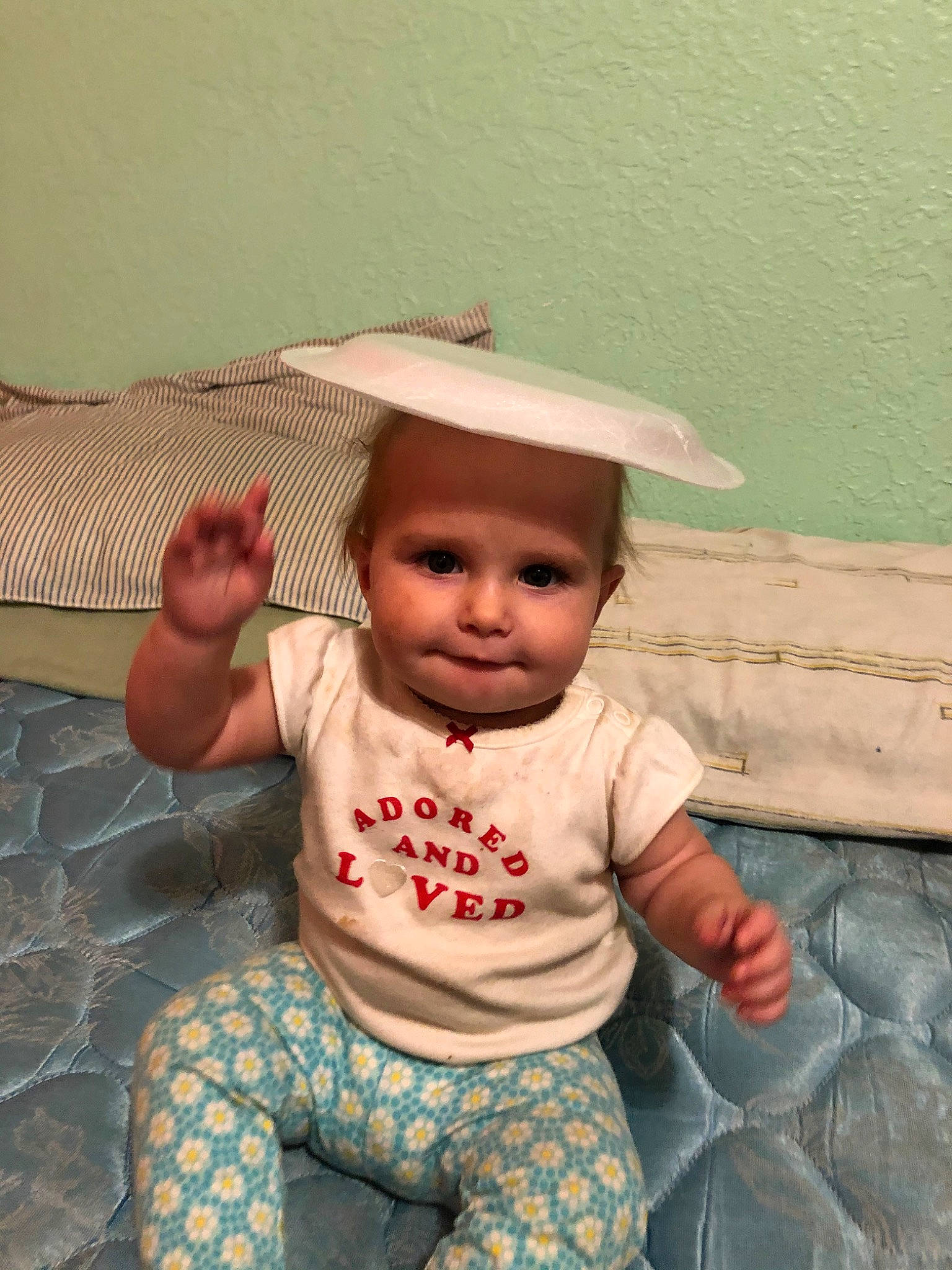 Abriella joined the competition — help win amazing prizes! baby, baby_toddler_clothing, child, fashion_accessory, hat, headgear, person, skin, smile, sun_hat, toddler