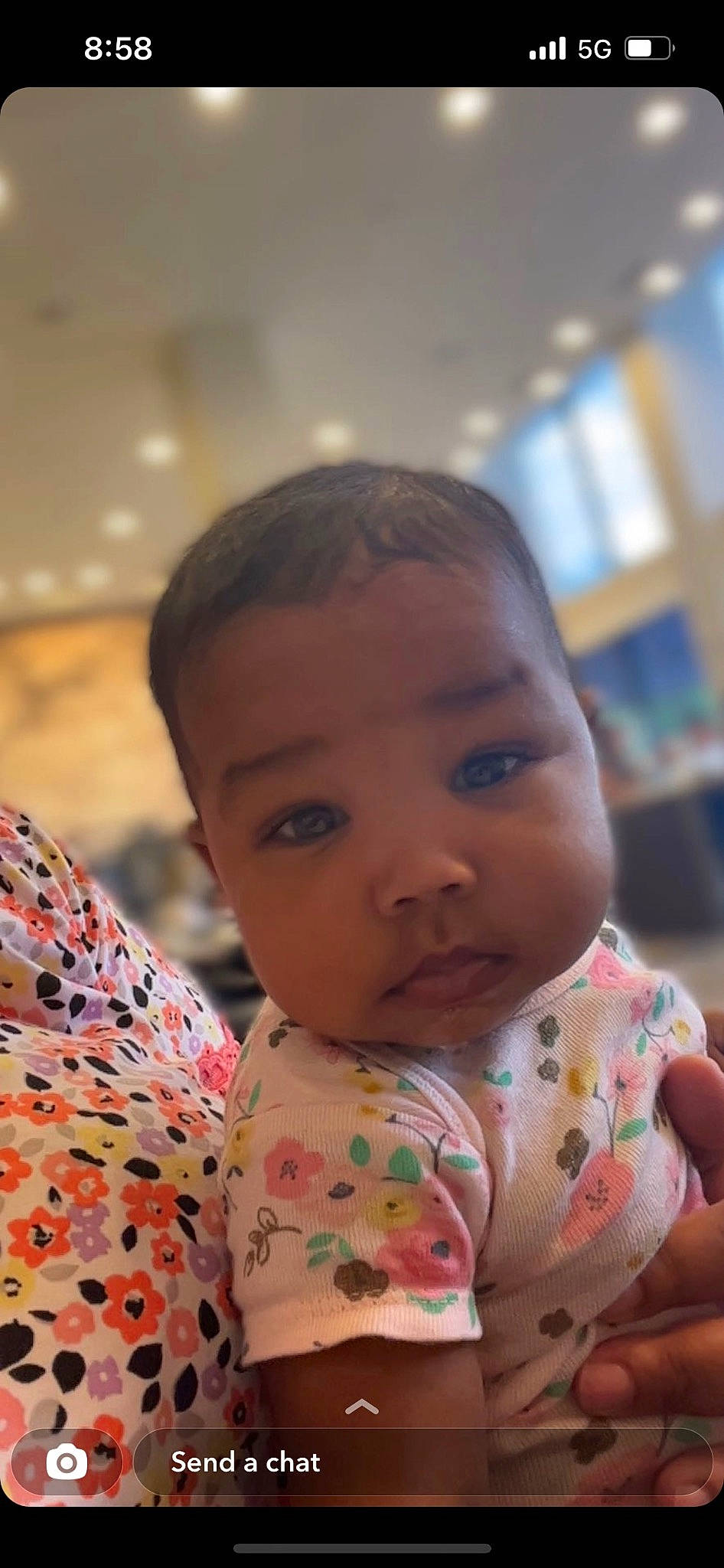 Kali is registered to the contest to win money with this photo: baby, baby_toddler_clothing, cheek, chin, ear, eye, eyebrow, eyelash, face, facial_expression, forehead, happy, iris, lip, mouth, neck, nose, person, skin, sleeve