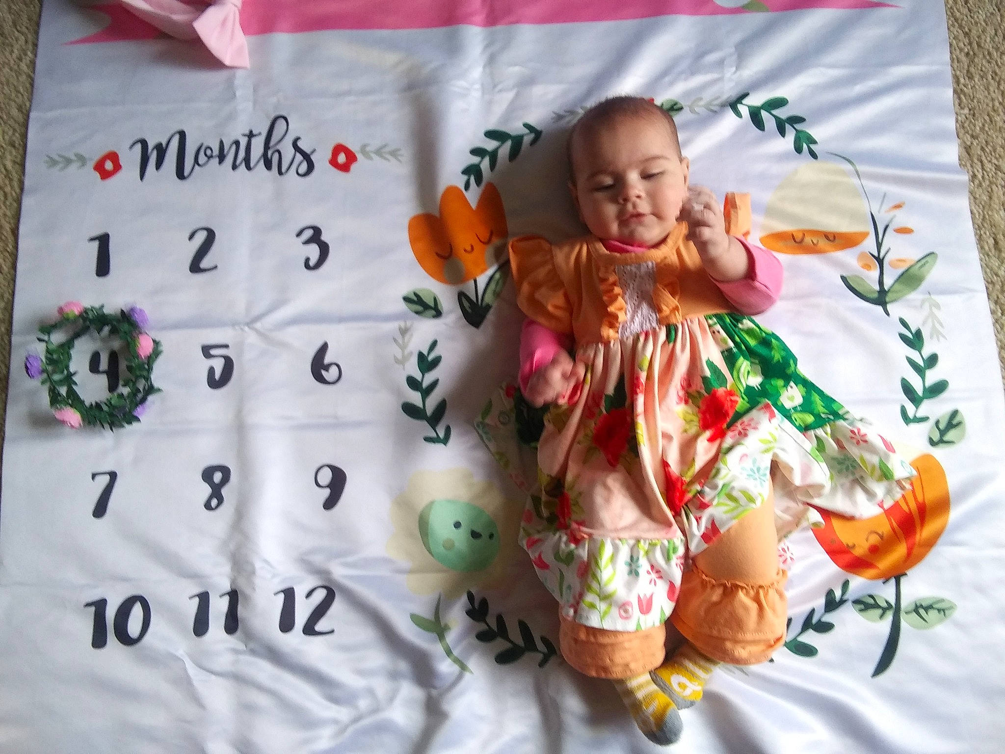 Kaci joined the competition — help win amazing prizes! child, font, happy, linens, pattern, person, textile