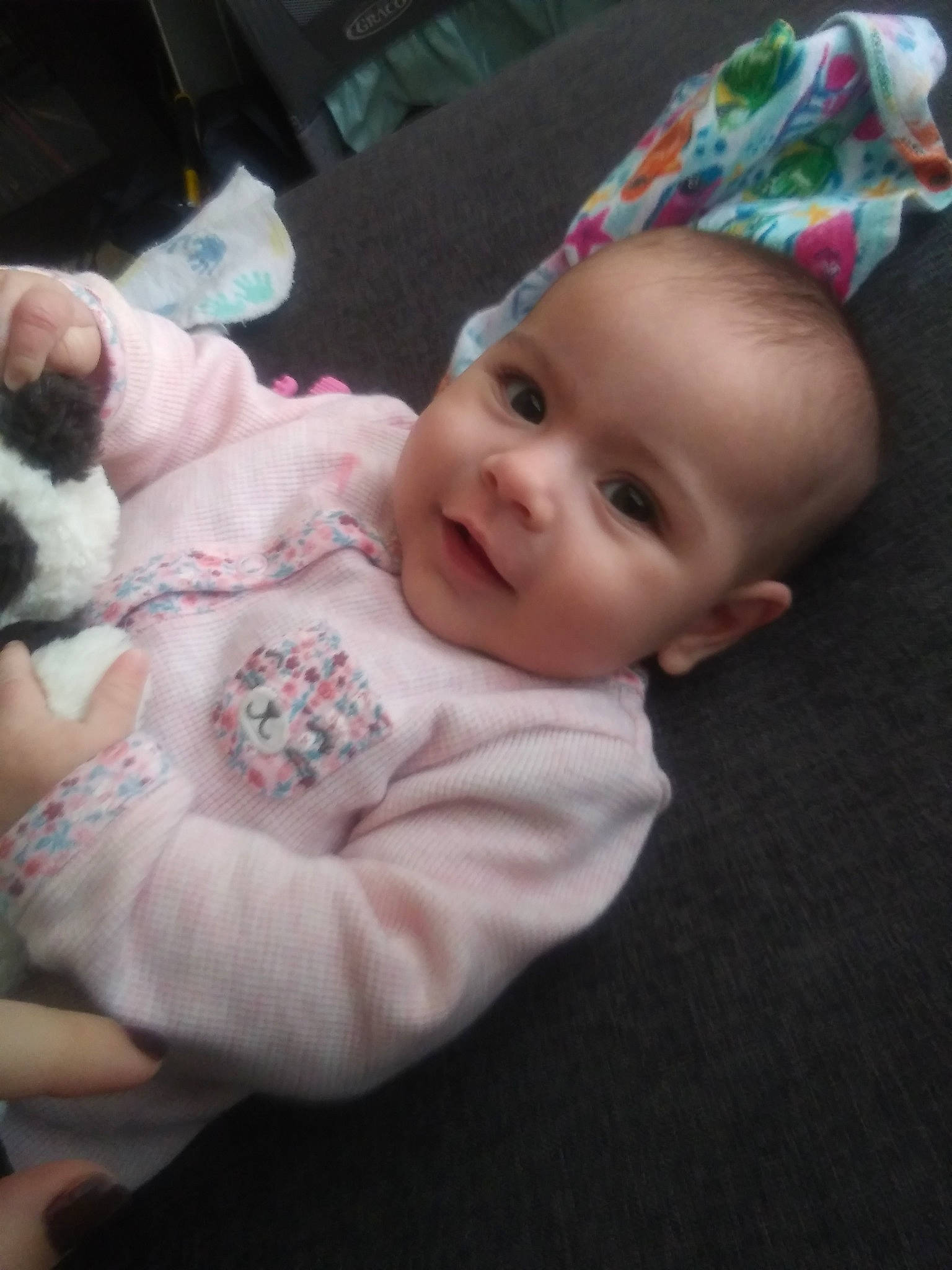 Kaci joined the competition — help win amazing prizes! baby, cheek, child, eye, face, head, iris, mouth, person, pink, skin, toddler