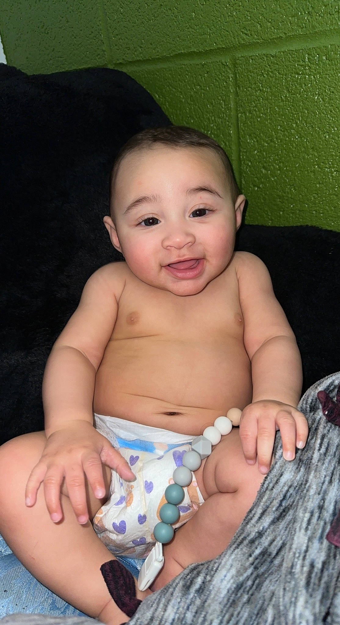 Khalil joined the competition — help win amazing prizes! abdomen, arm, baby, cheek, chest, eye, eyebrow, finger, hand, iris, joy, mouth, muscle, neck, nose, person, skin, smile, stomach, thumb