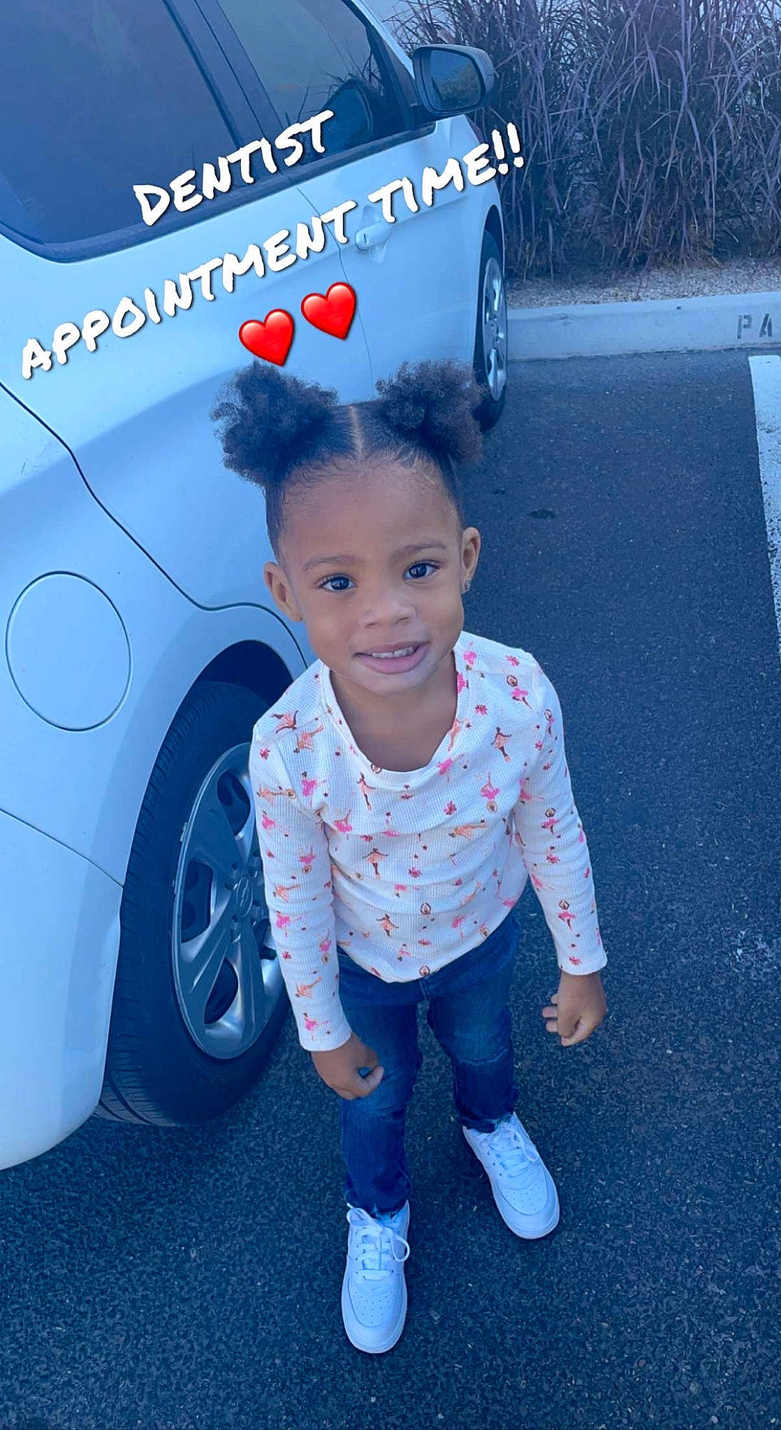 Bre'Lynn joined the competition — help win amazing prizes! alloy_wheel, automotive_design, automotive_exterior, automotive_lighting, automotive_tail_brake_light, automotive_tire, blue, bumper, car, fender, happy, hood, jeans, joy, land_vehicle, motor_vehicle, person, smile, tire, vehicle