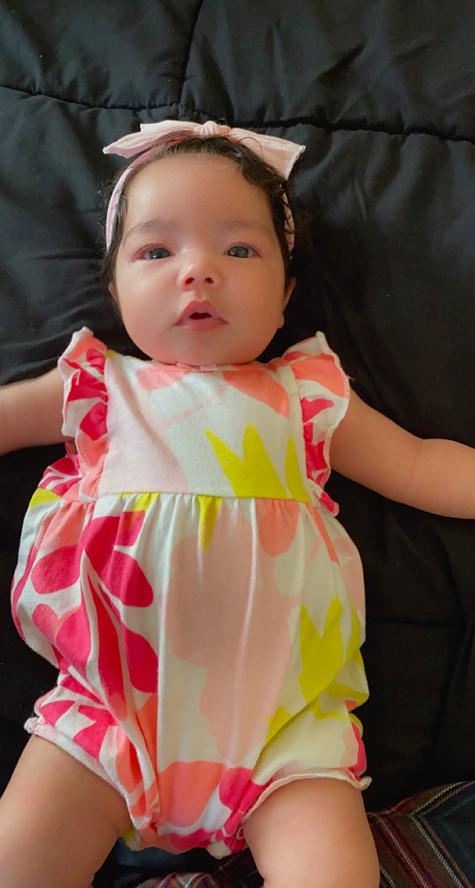 Journi is registered to the contest to win money with this photo: baby_toddler_clothing, cheek, day_dress, dress, eye, face, finger, hairstyle, happy, head, iris, lip, neck, one_piece_garment, outerwear, person, pink, product, skin, sleeve