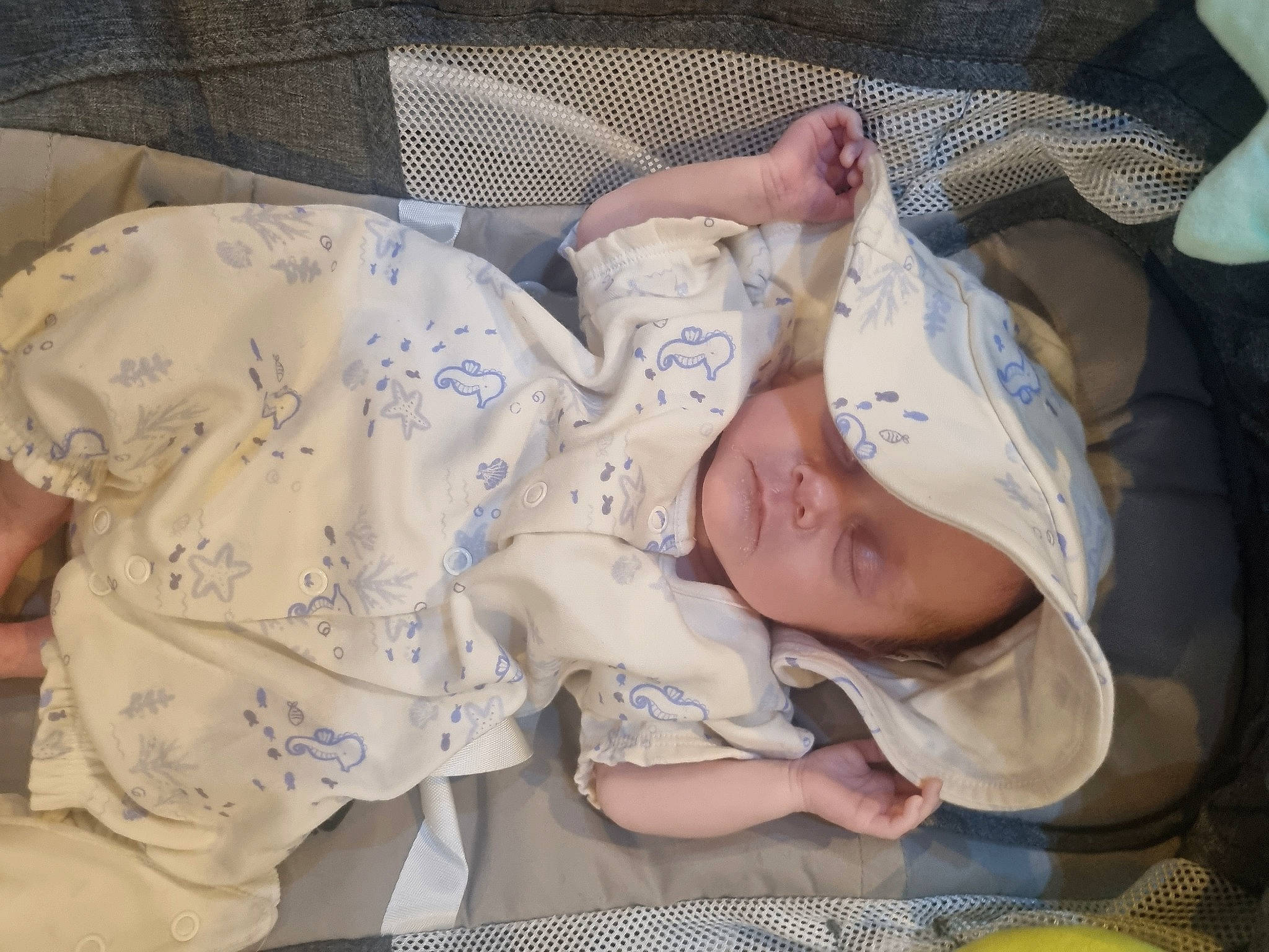 Dottie is registered to the contest to win money with this photo: baby, baby_products, baby_sleeping, baby_toddler_clothing, bedtime, child, comfort, linens, nap, pattern, person, sitting, sleep, sleeve, smile, toddler