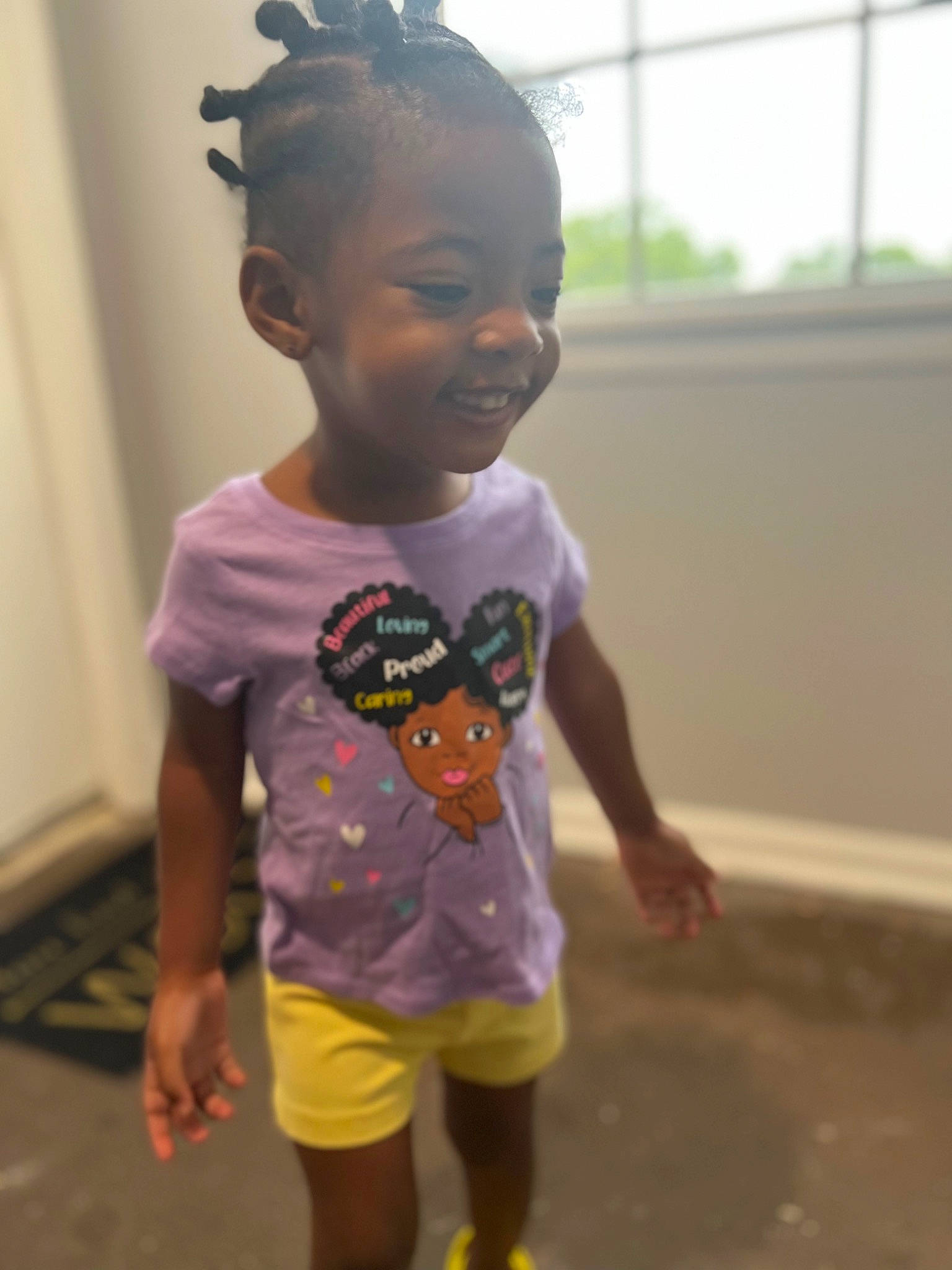 Denver is registered to the contest to win money with this photo: baby, baby_toddler_clothing, child, chin, cool, cornrows, flooring, fun, happy, head, joint, magenta, person, shorts, shoulder, skin, sleeve, smile, t_shirt, toddler
