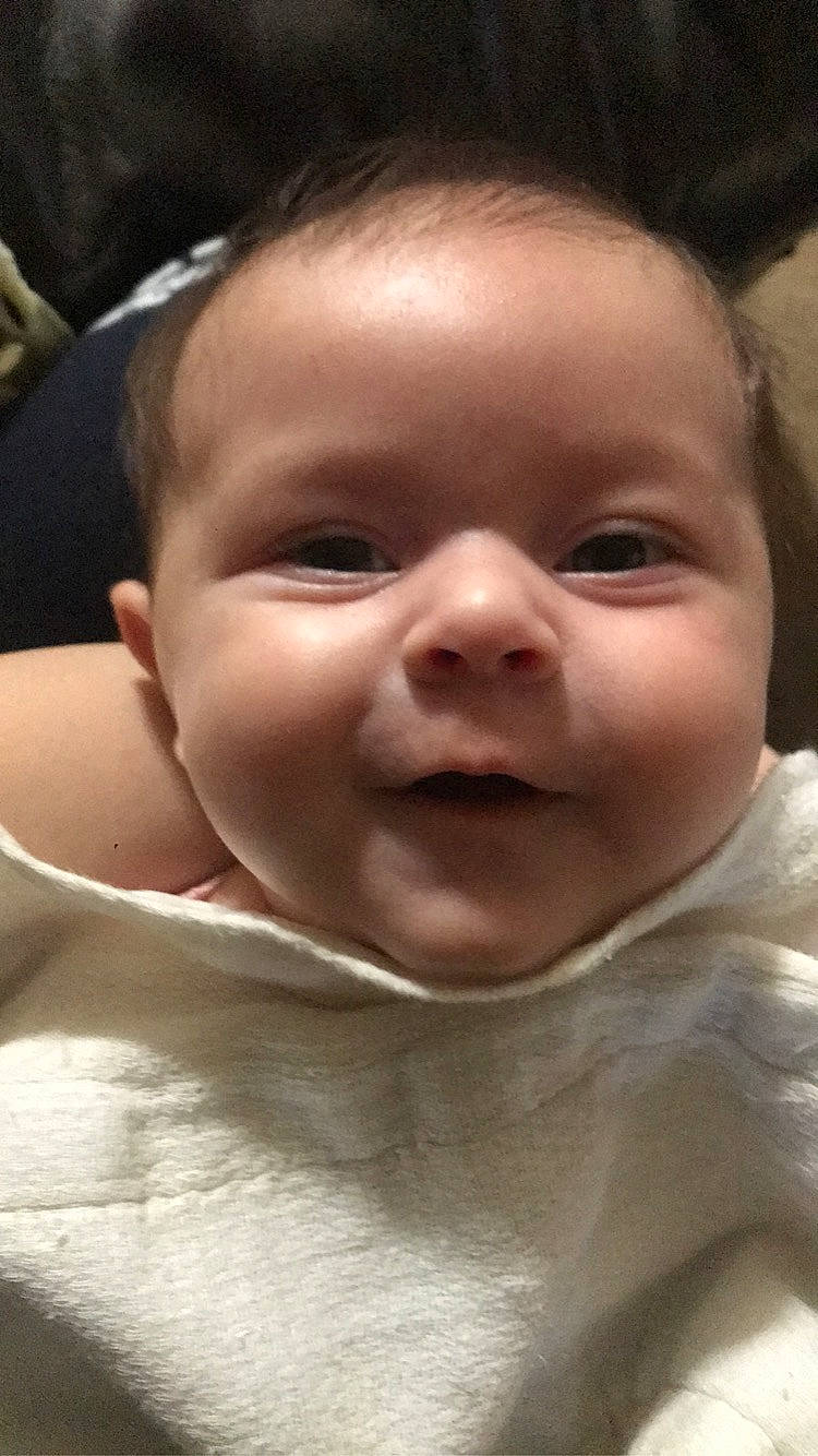 Aliana joined the competition — help win amazing prizes! baby, baby_making_funny_faces, cheek, child, chin, close_up, ear, eye, eyebrow, face, facial_expression, forehead, head, lip, mouth, nose, person, skin, smile, toddler