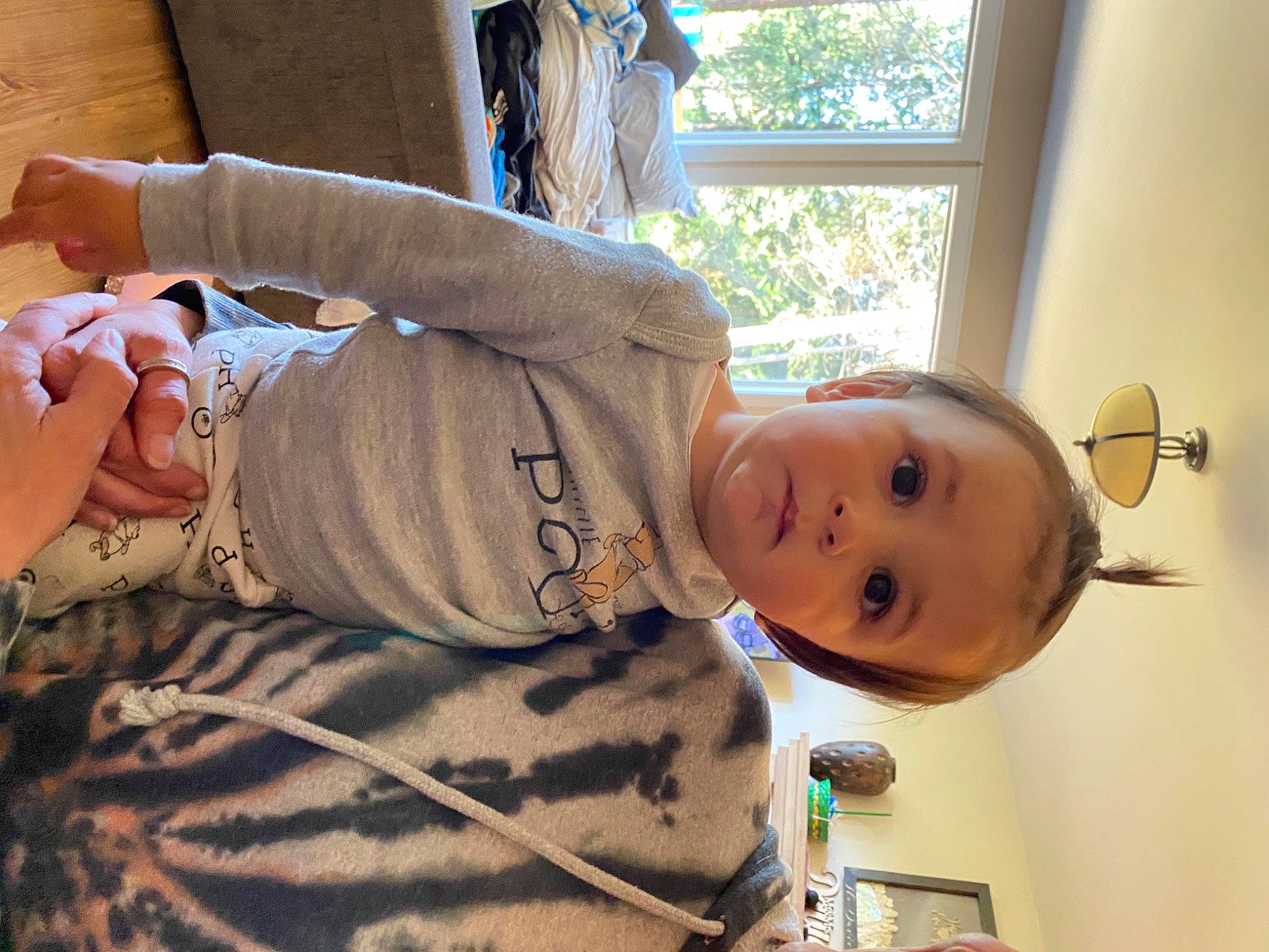 Denzel joined the competition — help win amazing prizes! abdomen, baby, child, comfort, elbow, finger, fun, happy, hat, human_leg, person, room, sitting, skin, smile, thigh, toddler, tree, vacation, window