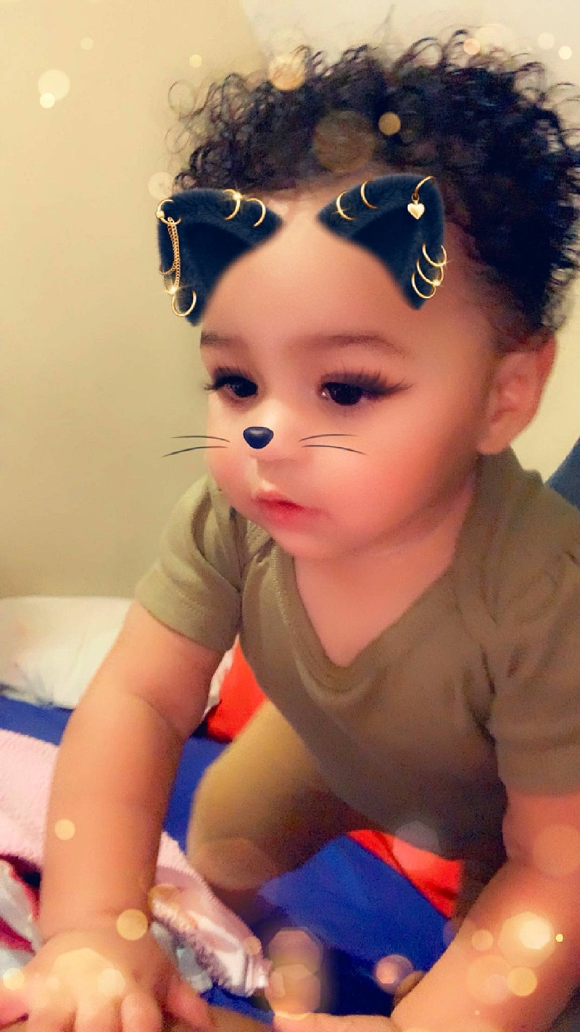 Khamila Romero is registered to the contest to win money with this photo: baby_toddler_clothing, blue, cheek, child, doll, electric_blue, eyelash, eyewear, fashion_accessory, finger, fun, happy, headband, headgear, headpiece, iris, person, personal_protective_equipment, skin, toddler